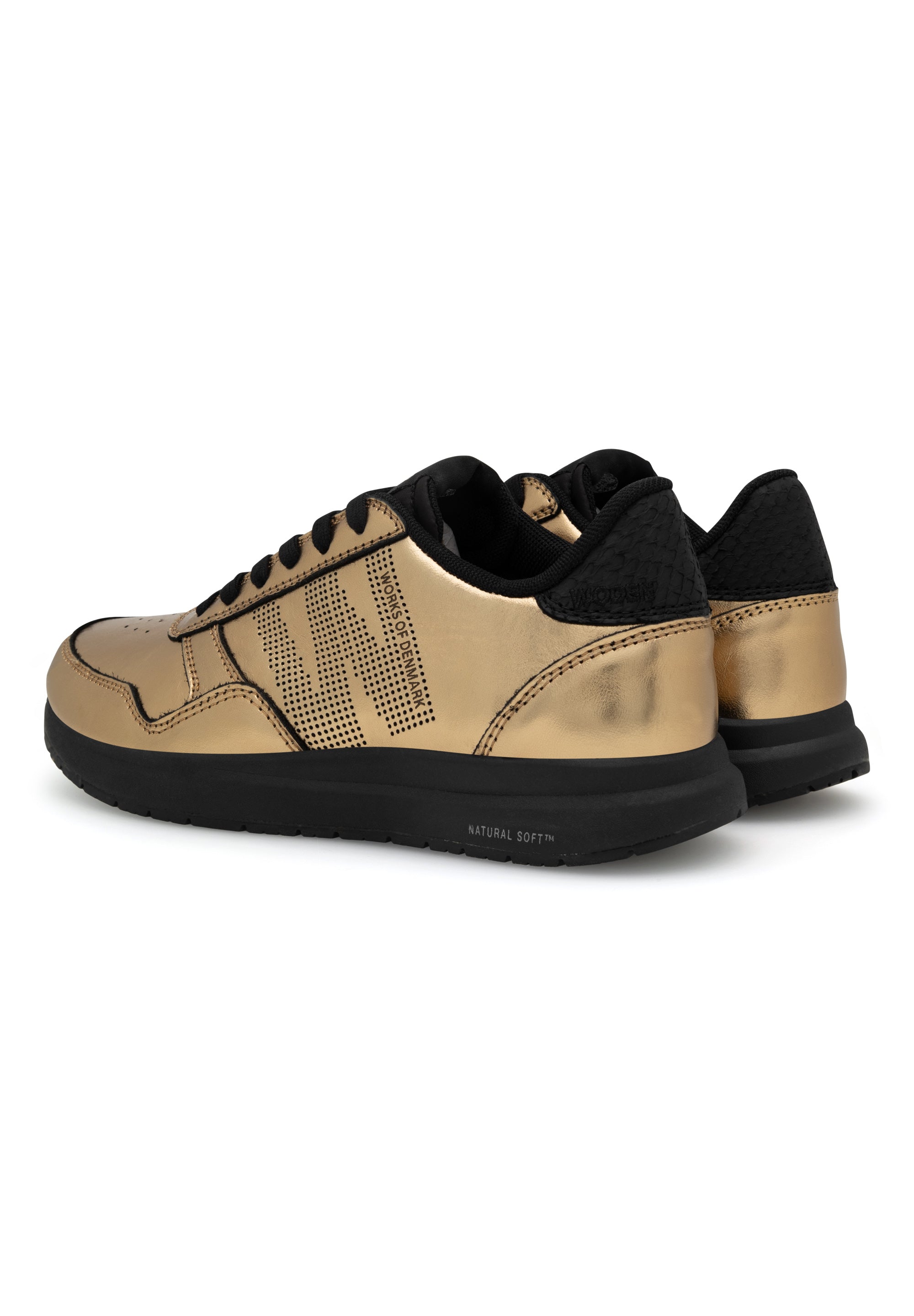 WODEN Nicoline Metallic Sneakers 289 Dark Gold