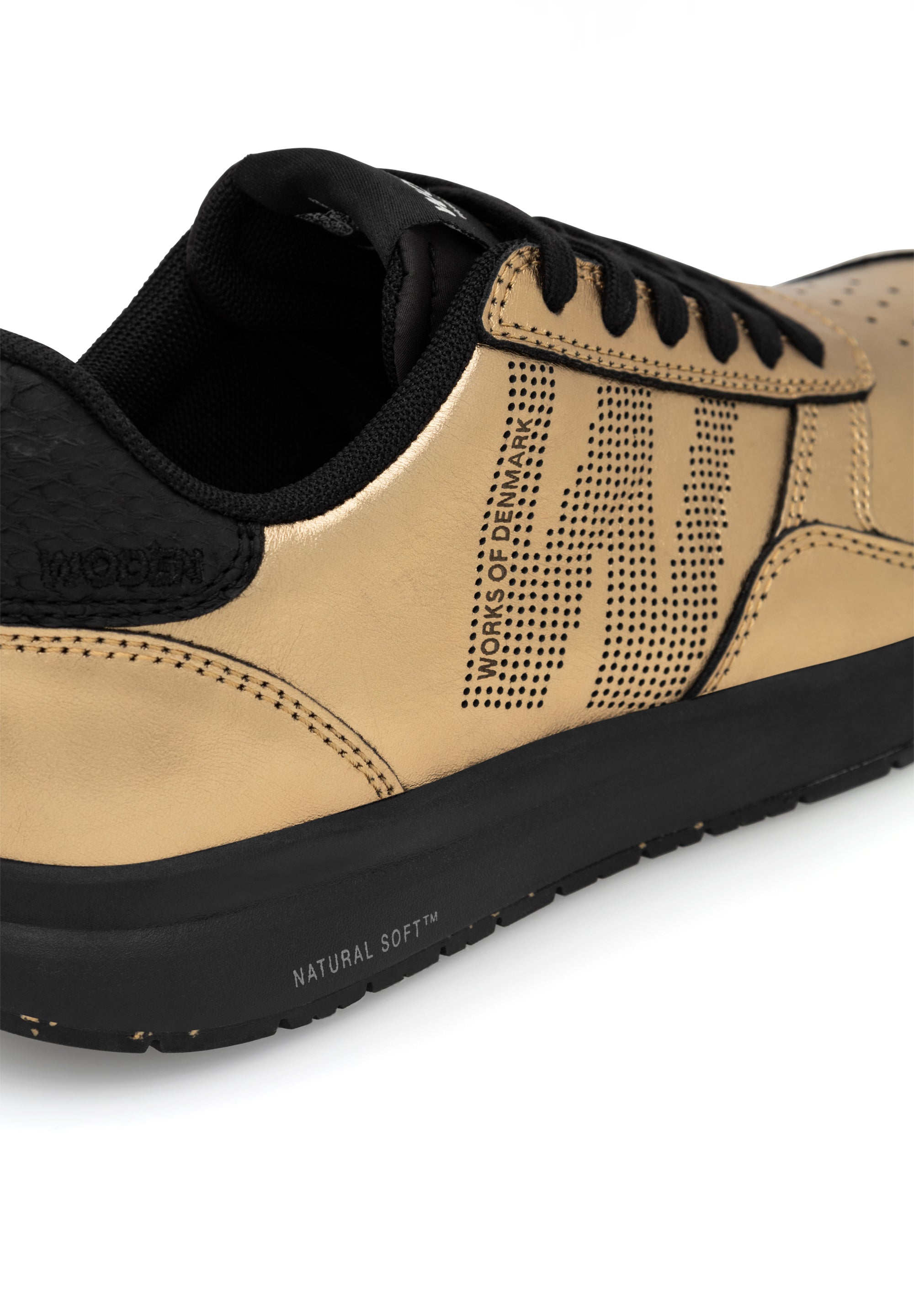 WODEN Nicoline Metallic Sneakers 289 Dark Gold