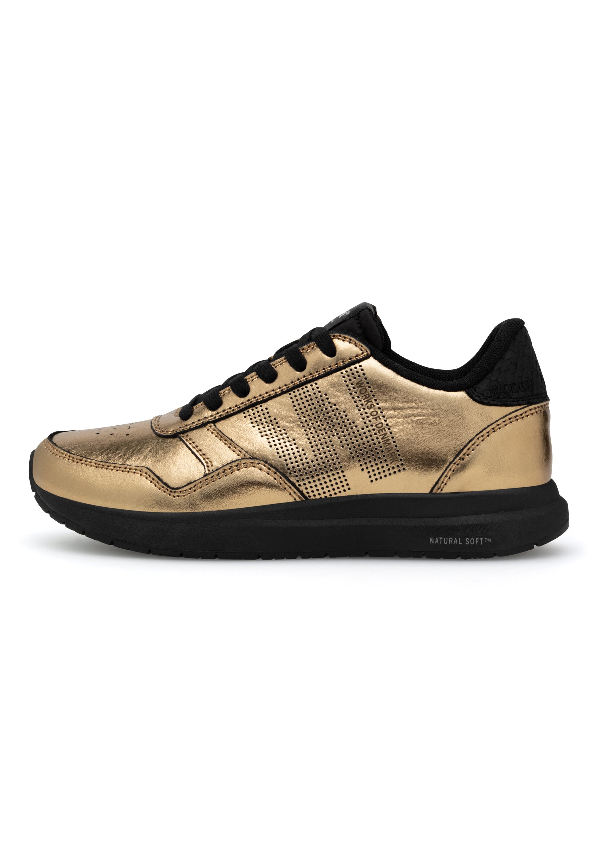 WODEN Nicoline Metallic Sneakers 289 Dark Gold