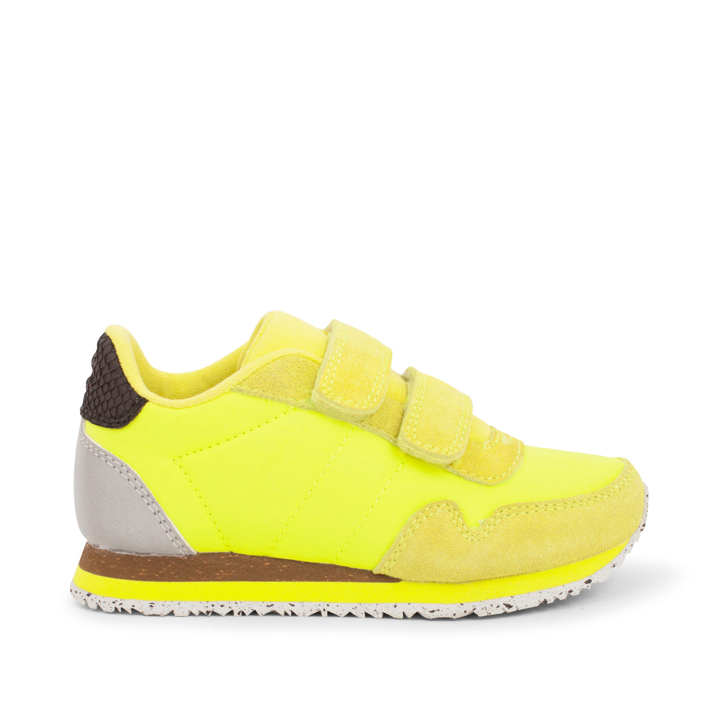 WODEN KIDS Nor Suede Sneakers 601 Neon Yellow