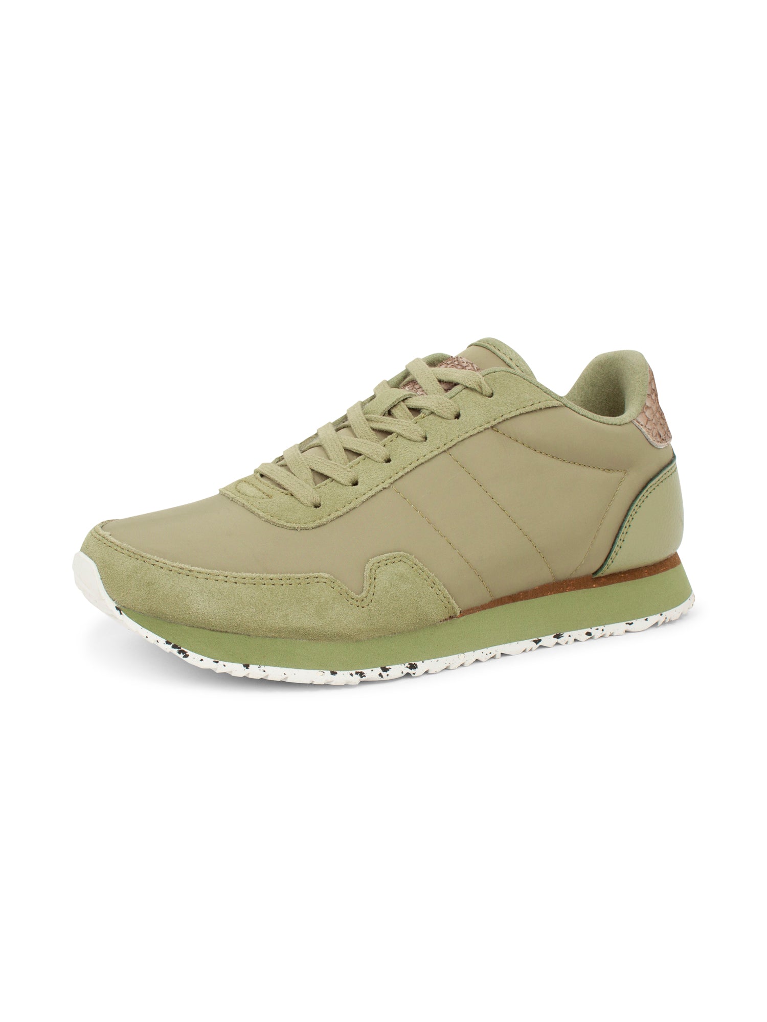 WODEN Nora III Leather Sneakers 306 Dusty Olive