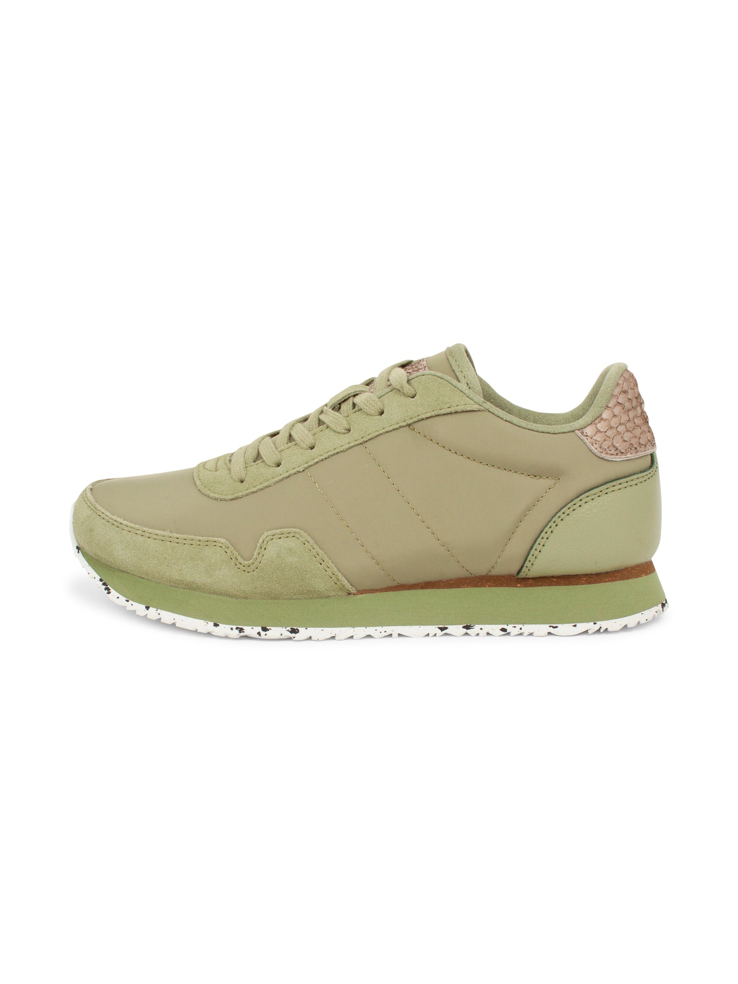 WODEN Nora III Leather Sneakers 306 Dusty Olive