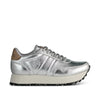 WODEN Nora III Plateau Metallic Leather  Sneakers 039 Silver