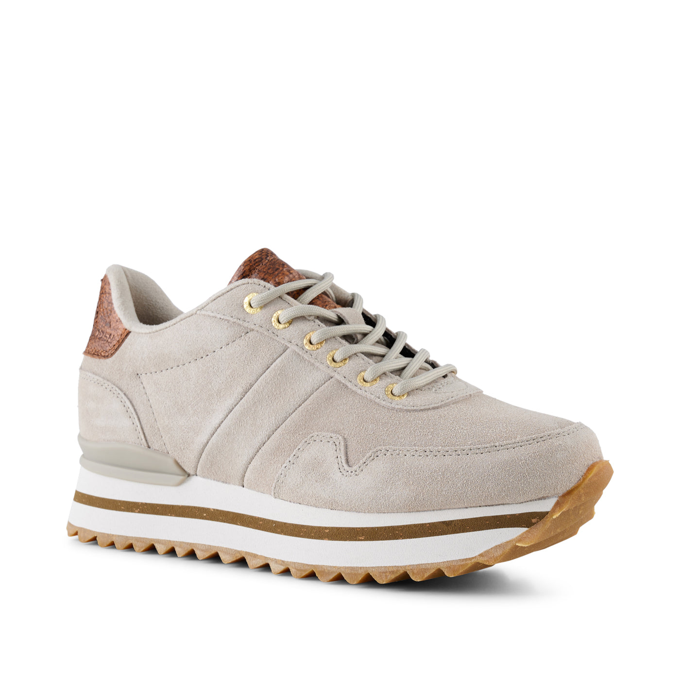 WODEN Nora III Suede Plateau Sneakers 802 Grey Feather