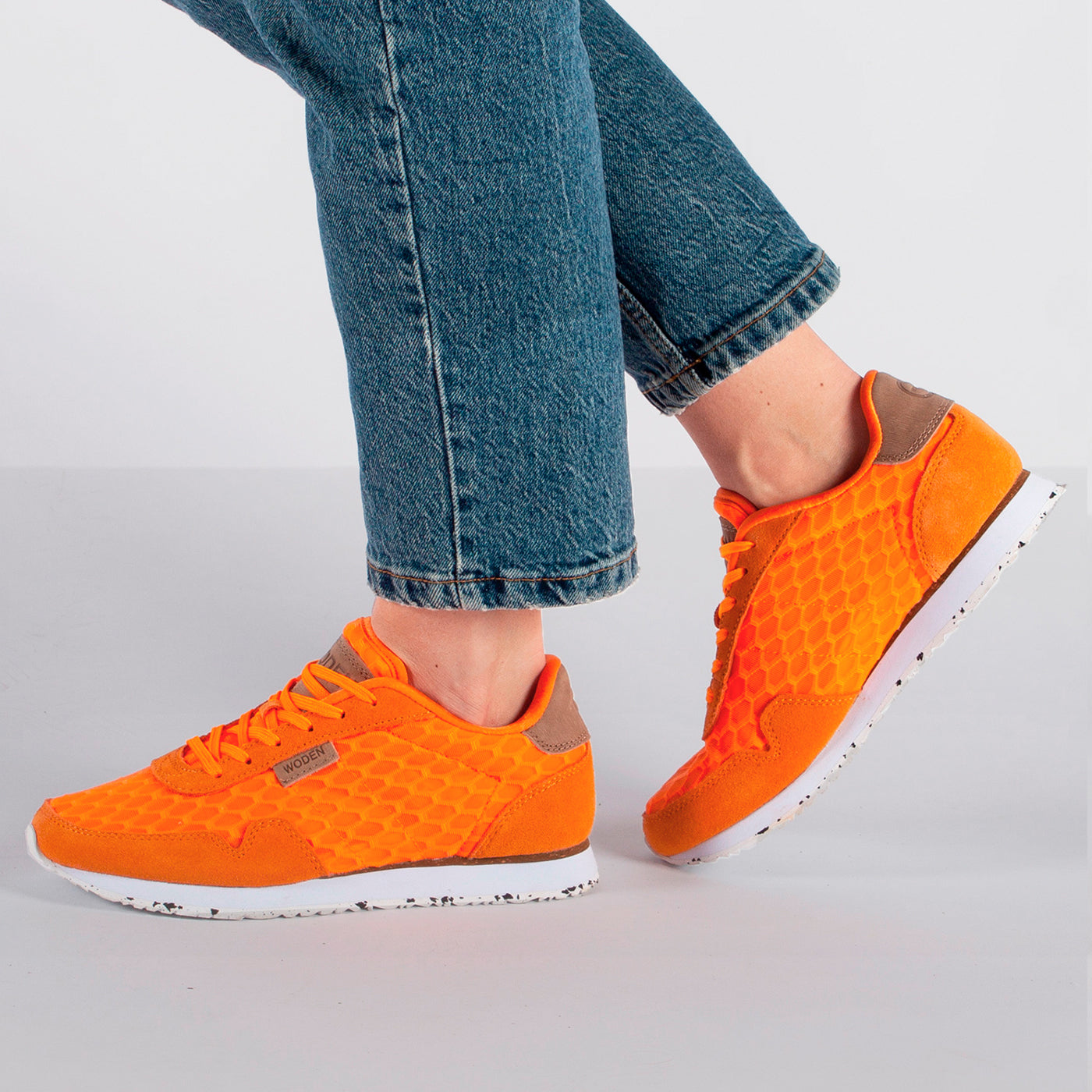 WODEN Nora II Mesh Sneakers 608 Bright Orange
