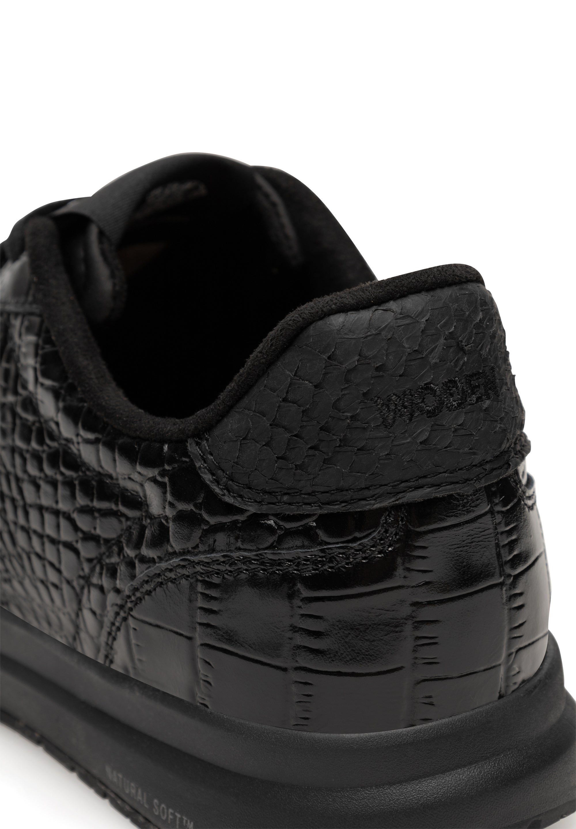 WODEN Nora Natural Soft Croco Sneakers 020 Black