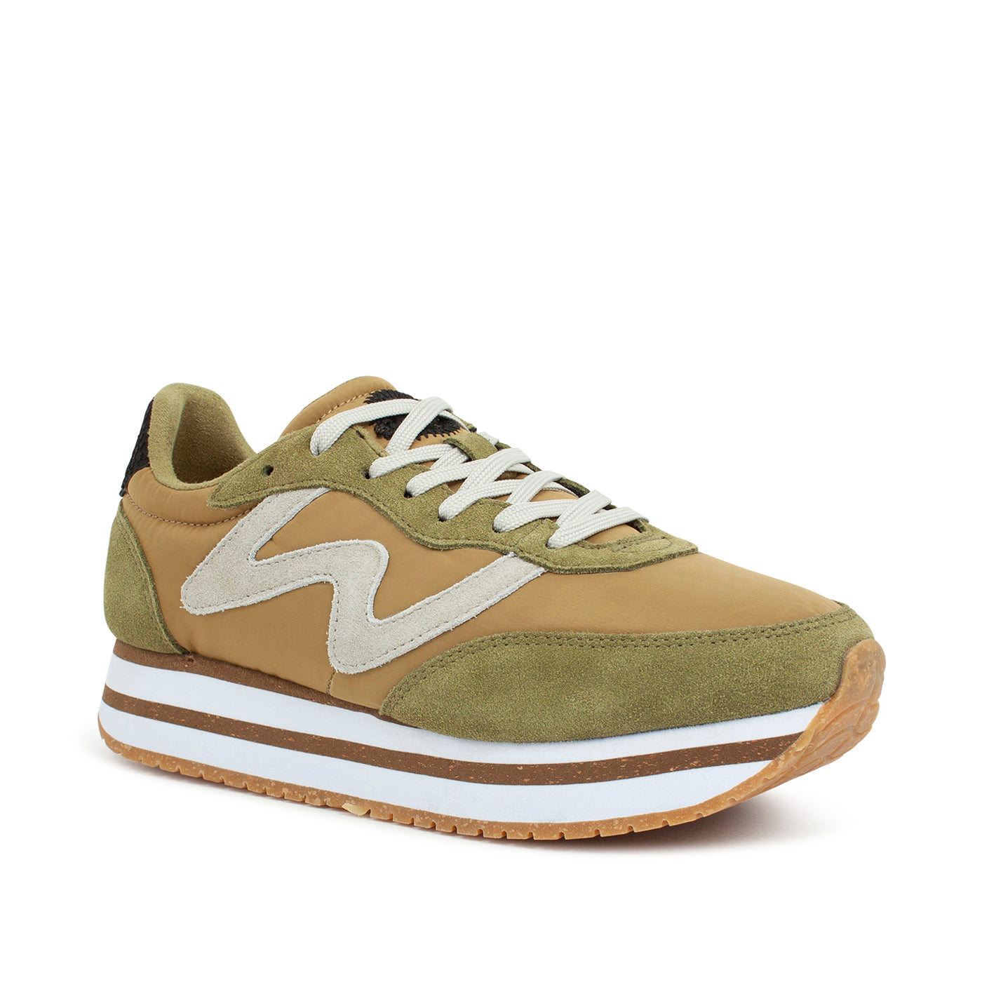 WODEN Olivia Plateau II Sneakers 639 Ecru Olive