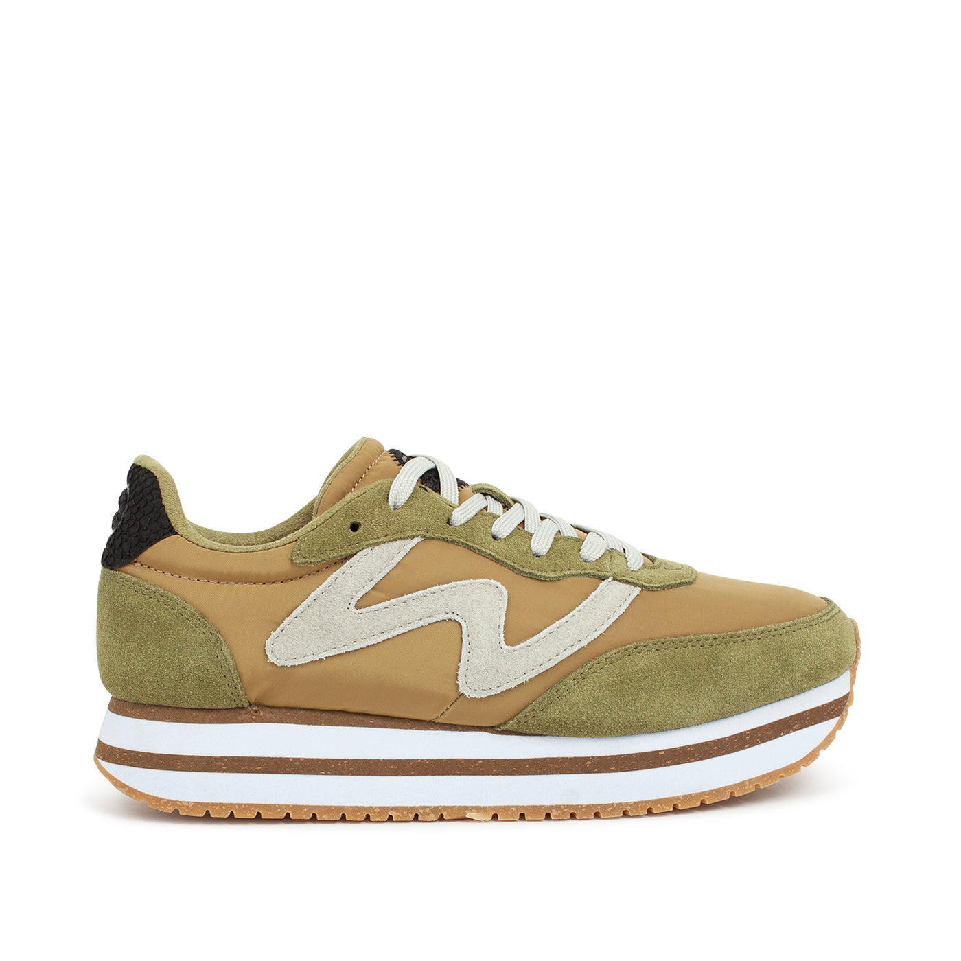 WODEN Olivia Plateau II Sneakers 639 Ecru Olive