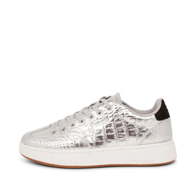 WODEN Pernille Croco Shiny Sneakers 039 Silver