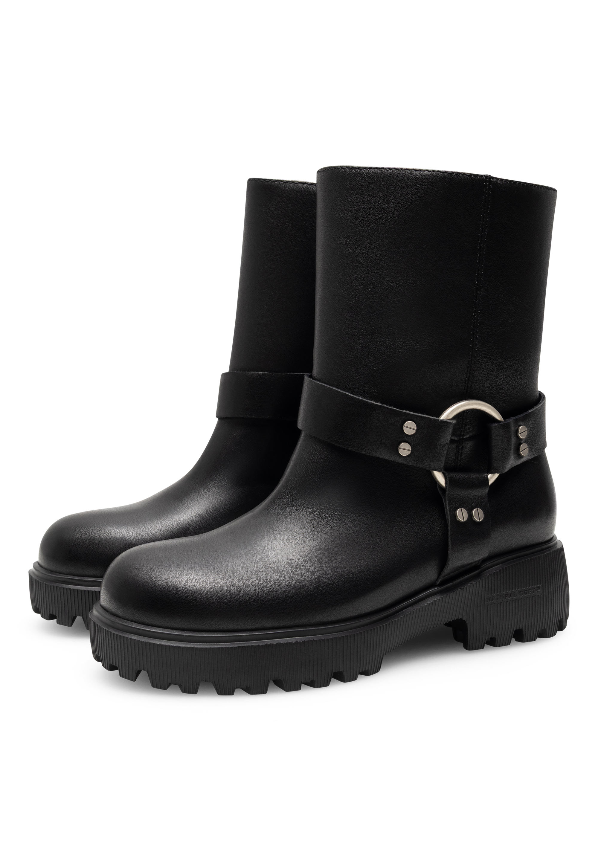 WODEN STB WOMENS Posey Biker Boots 020 Black