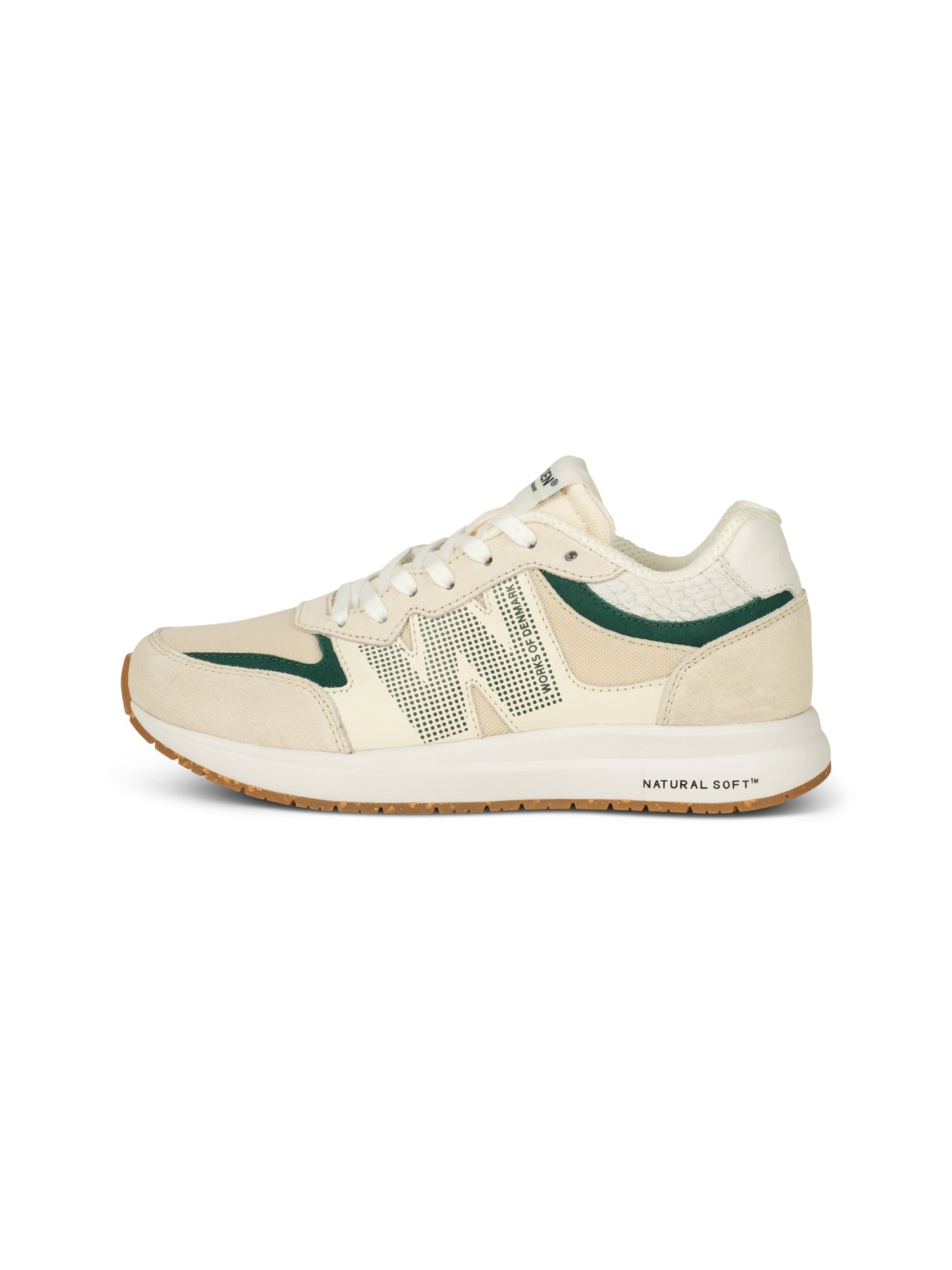 WODEN Rigmor Sneakers 199 Blanc de Blanc/Deep Forest