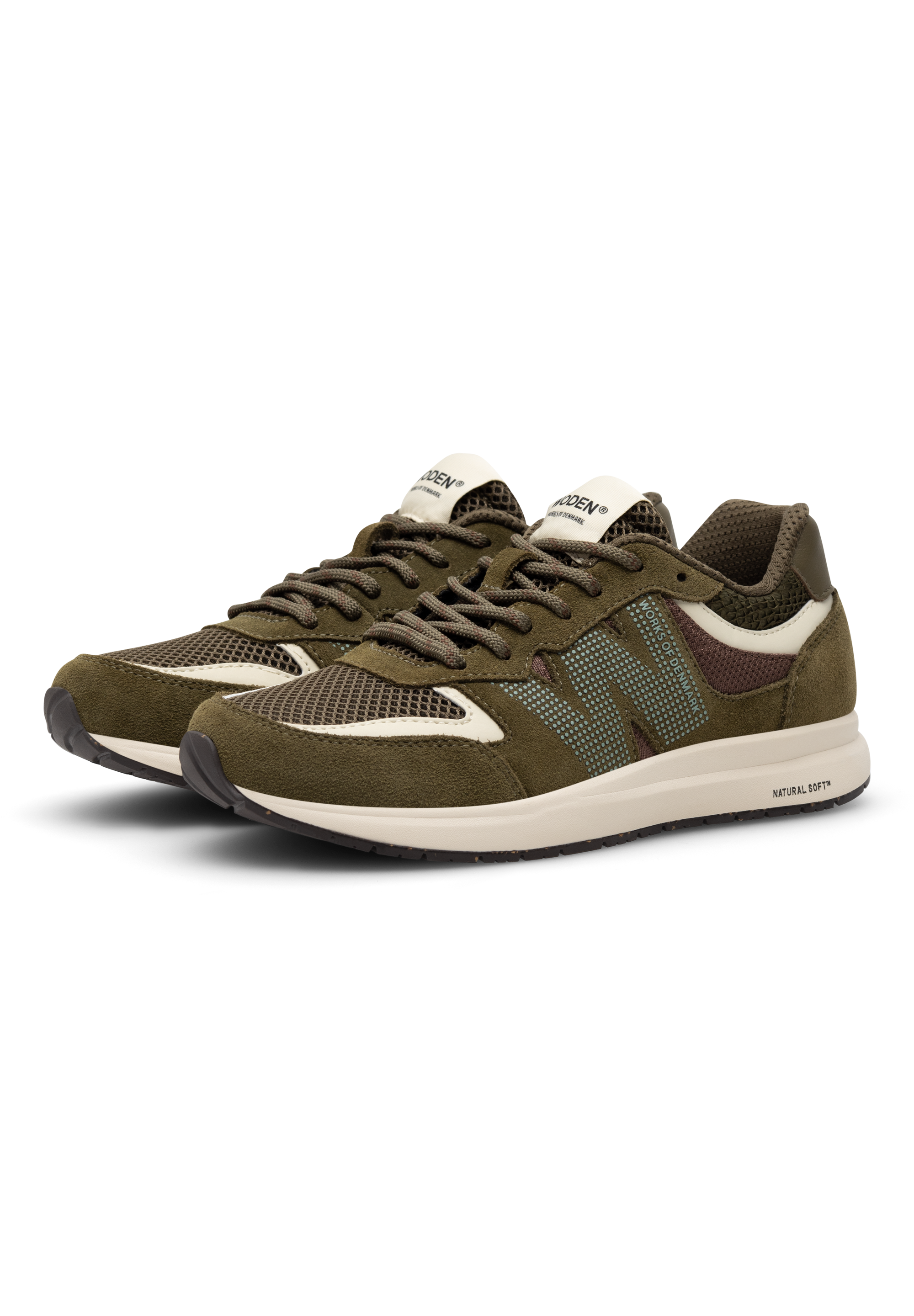WODEN Rigmor Open Mesh Sneakers 254 Dark Olive Multi