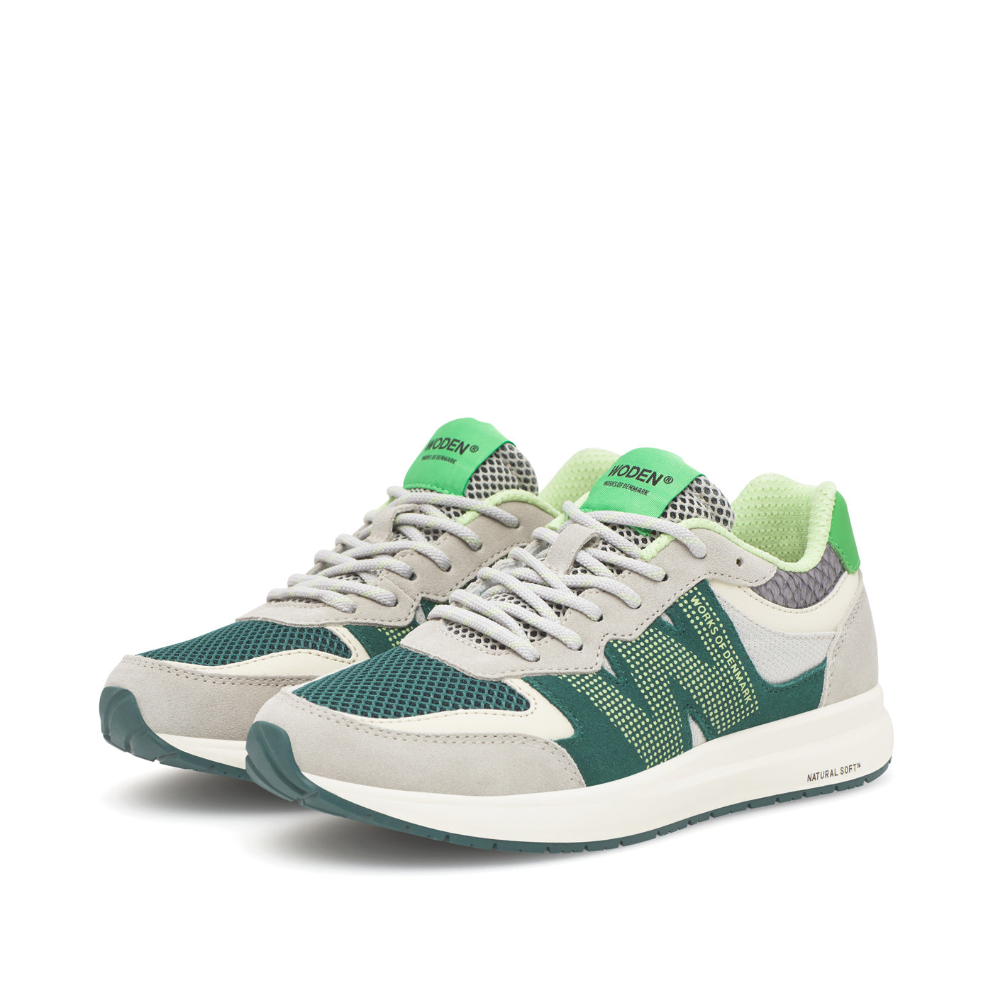WODEN Rigmor Open Mesh Sneakers 376 Apple Green Multi