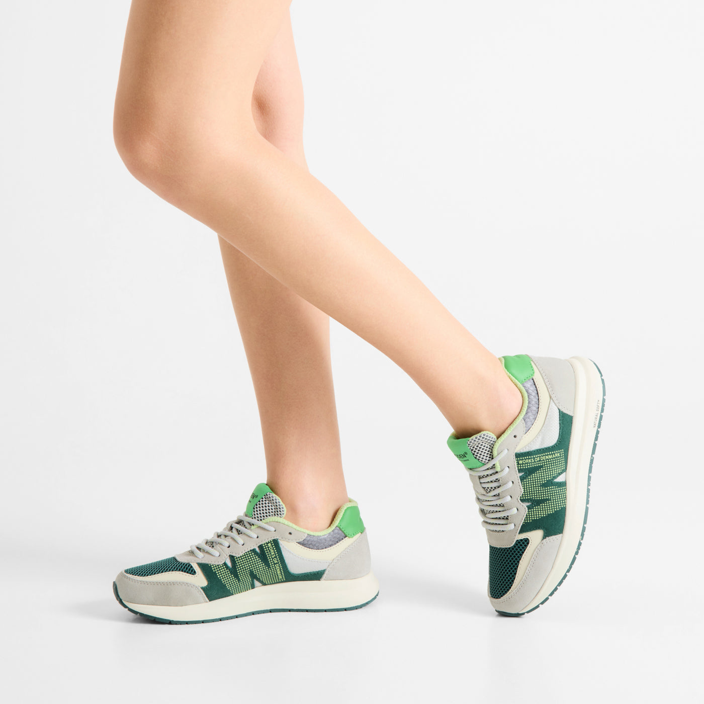 WODEN Rigmor Open Mesh Sneakers 376 Apple Green Multi