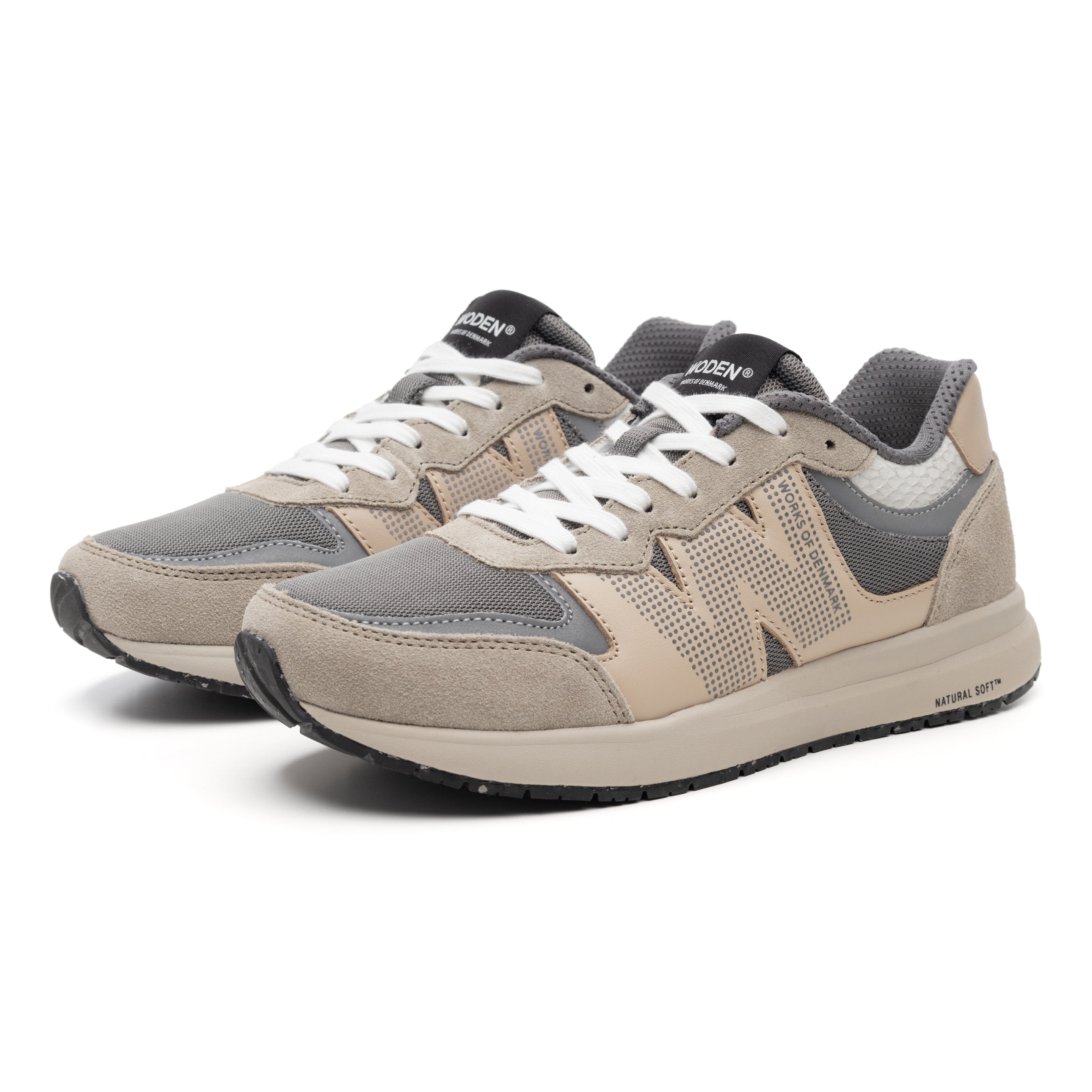 WODEN Rigmor Reflective Sneakers 776 Silver Mink