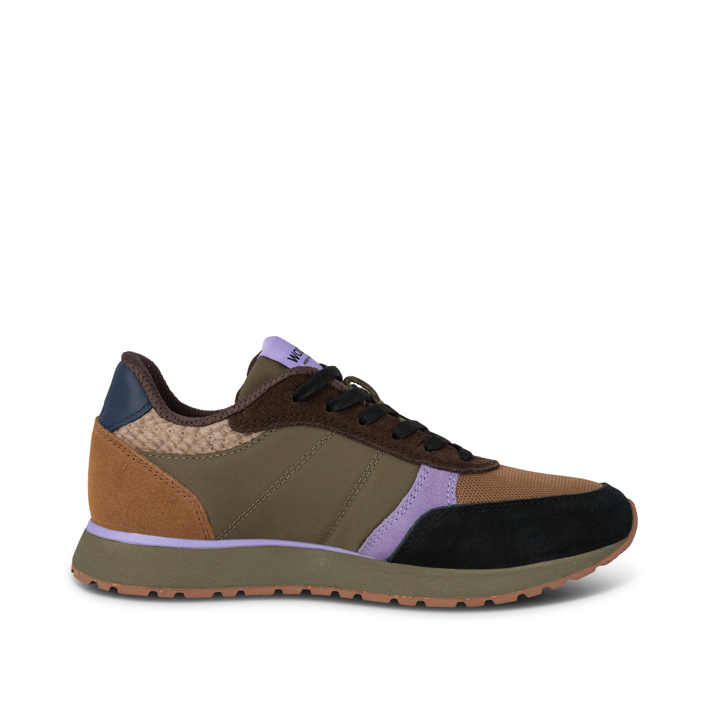 WODEN Ronja Sneakers 214 Dark Olive/Orchid
