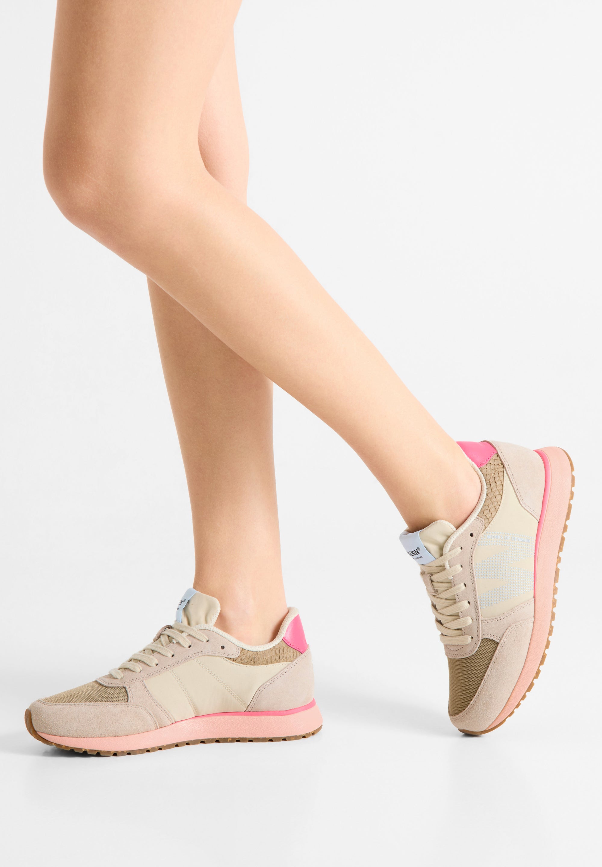WODEN Ronja Sneakers 382 Ivory/Blush