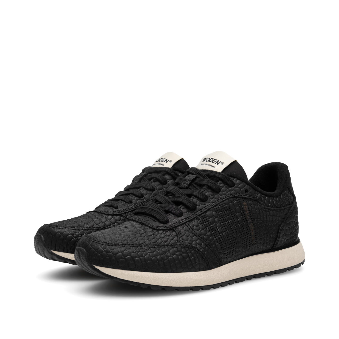 WODEN Ronja Croco Sneakers 020 Black