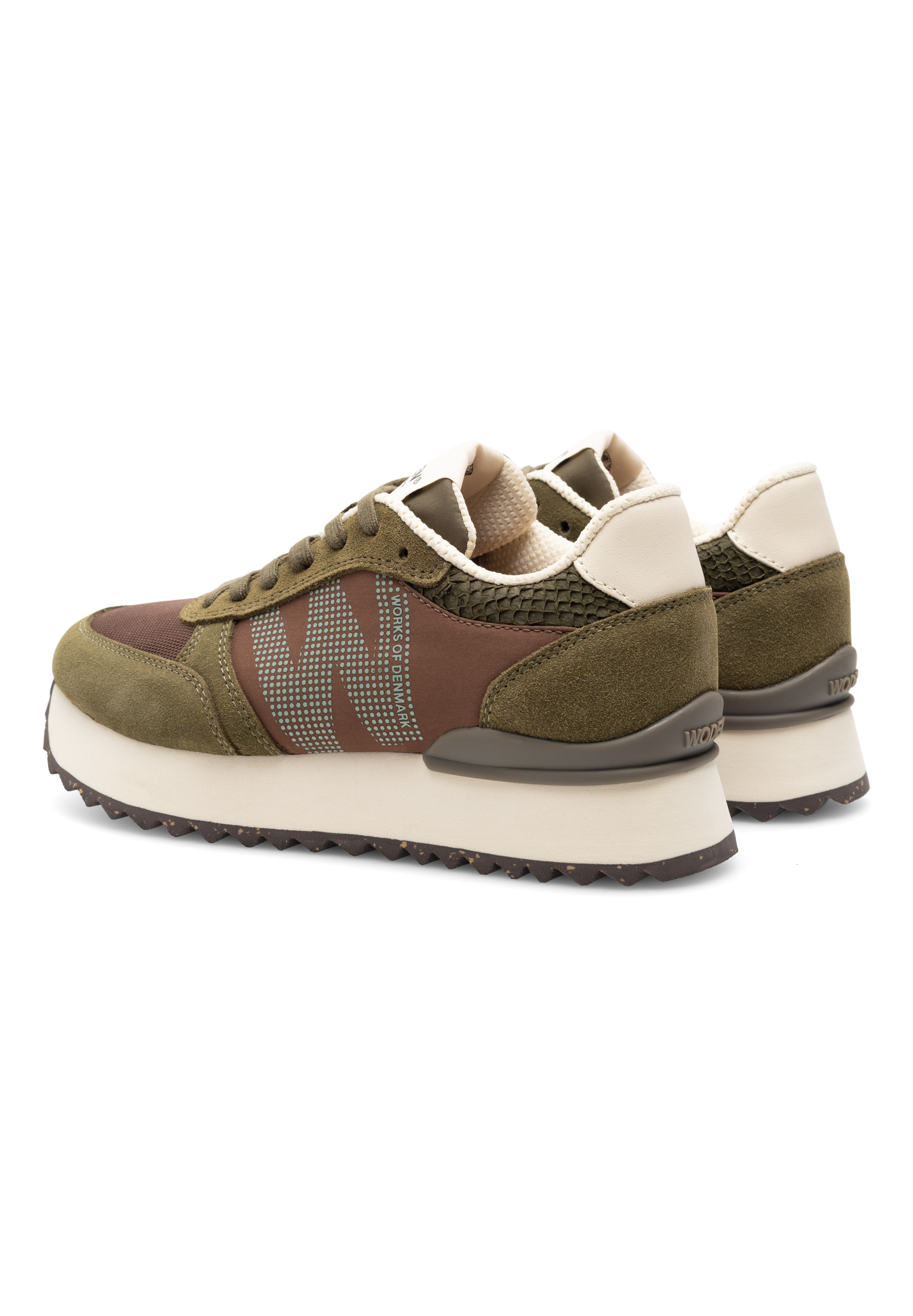 WODEN Ronja Plateau Plateau 254 Dark Olive Multi