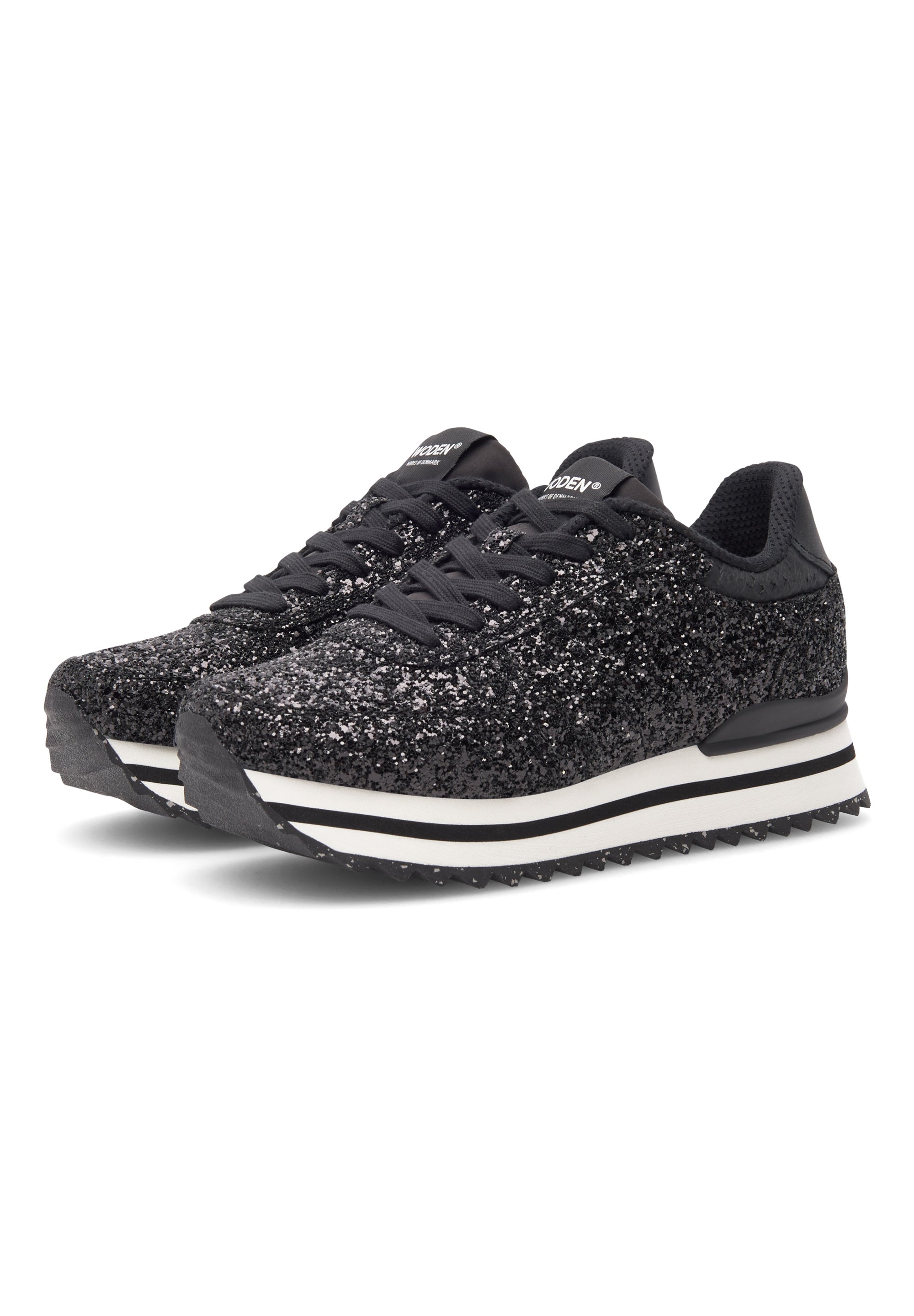 WODEN Ronja Plateau Glitter Plateau 020 Black