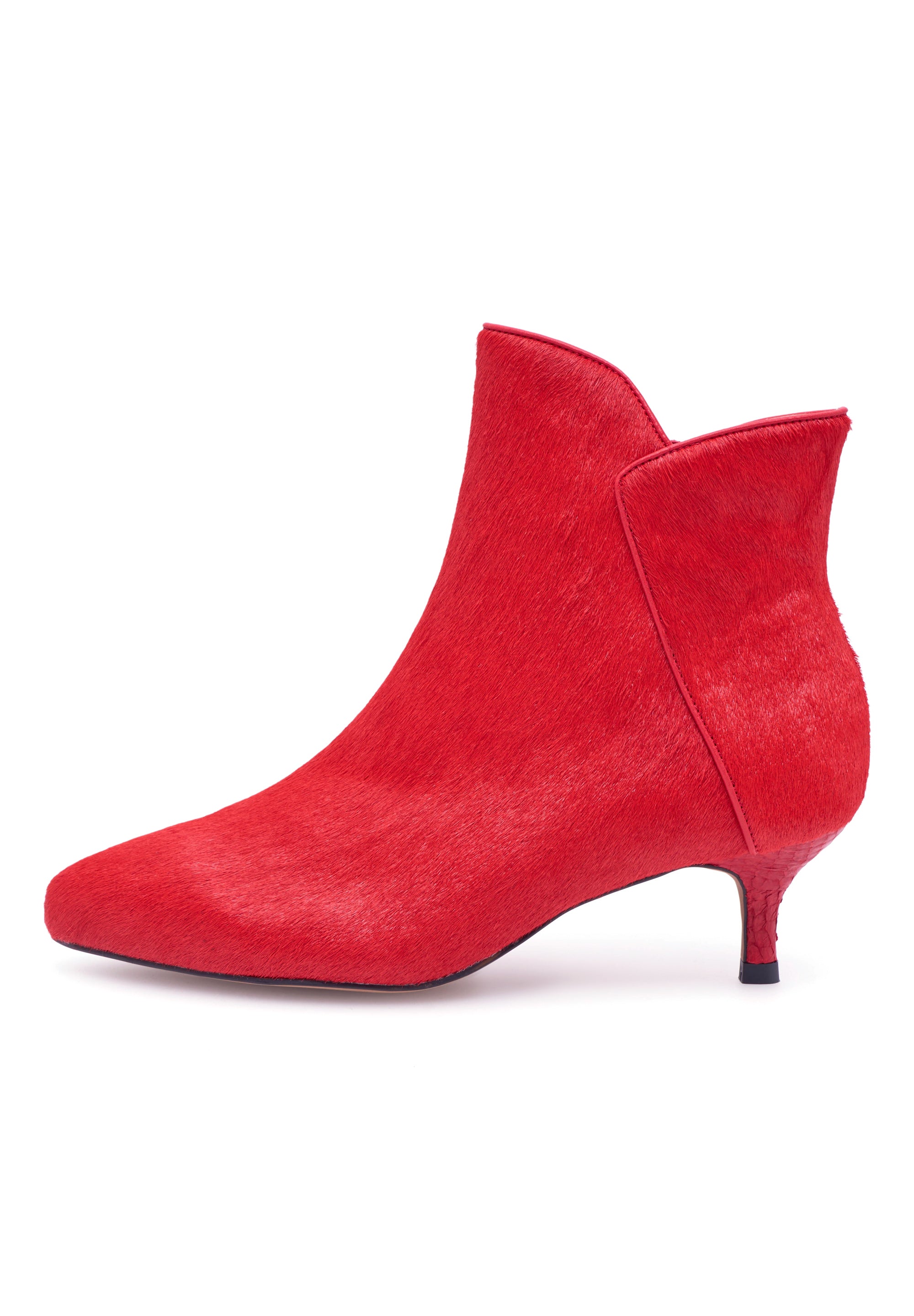 WODEN STB WOMENS Saga Cowhair Heels 391 Flame