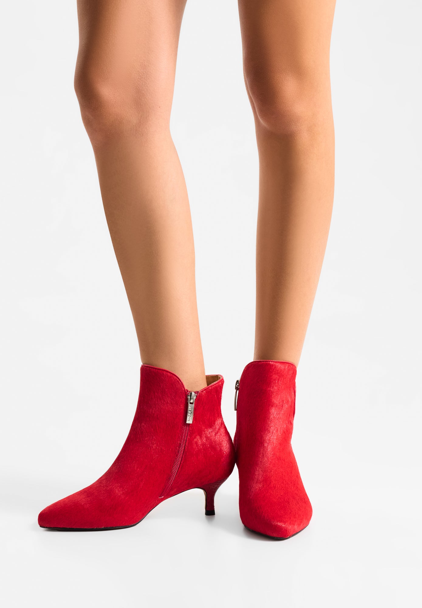 WODEN STB WOMENS Saga Cowhair Heels 391 Flame