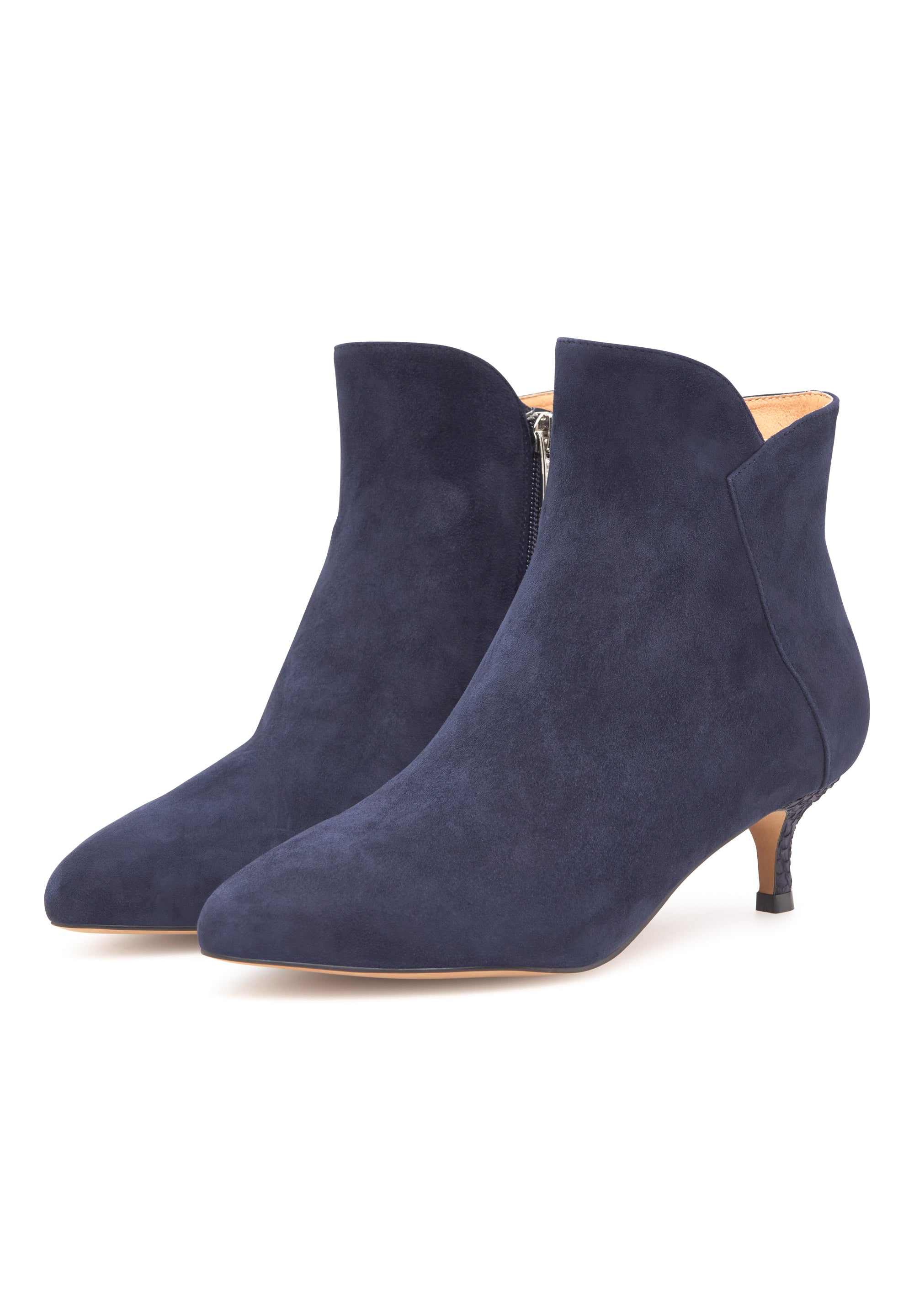 WODEN Saga Zip S Heels 009 Dark Navy
