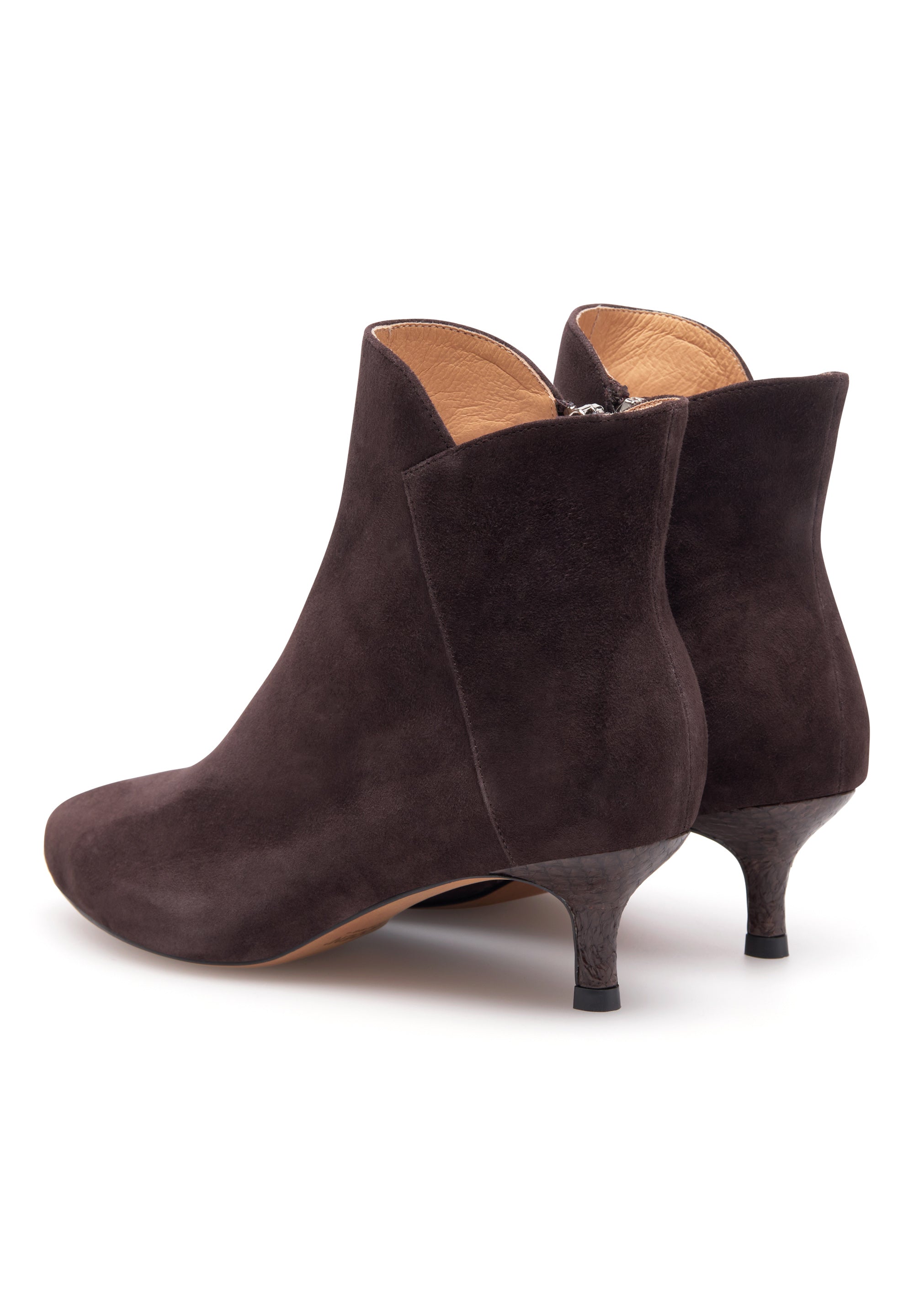 WODEN Saga Zip S Heels 063 Chocolate