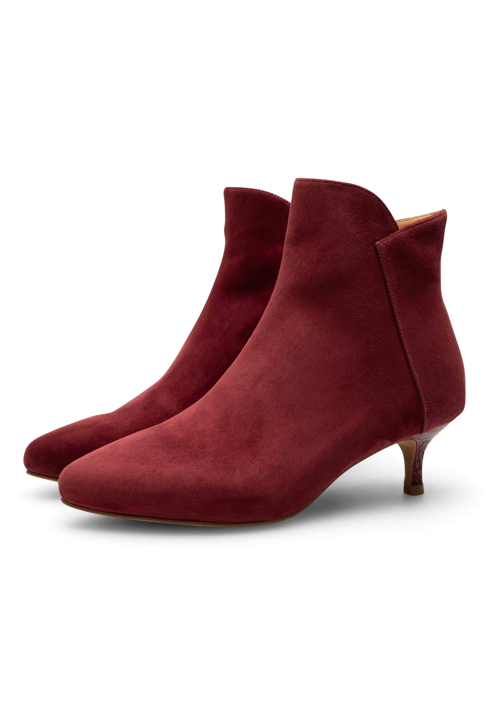 WODEN Saga Zip S Heels 360 Cranberry