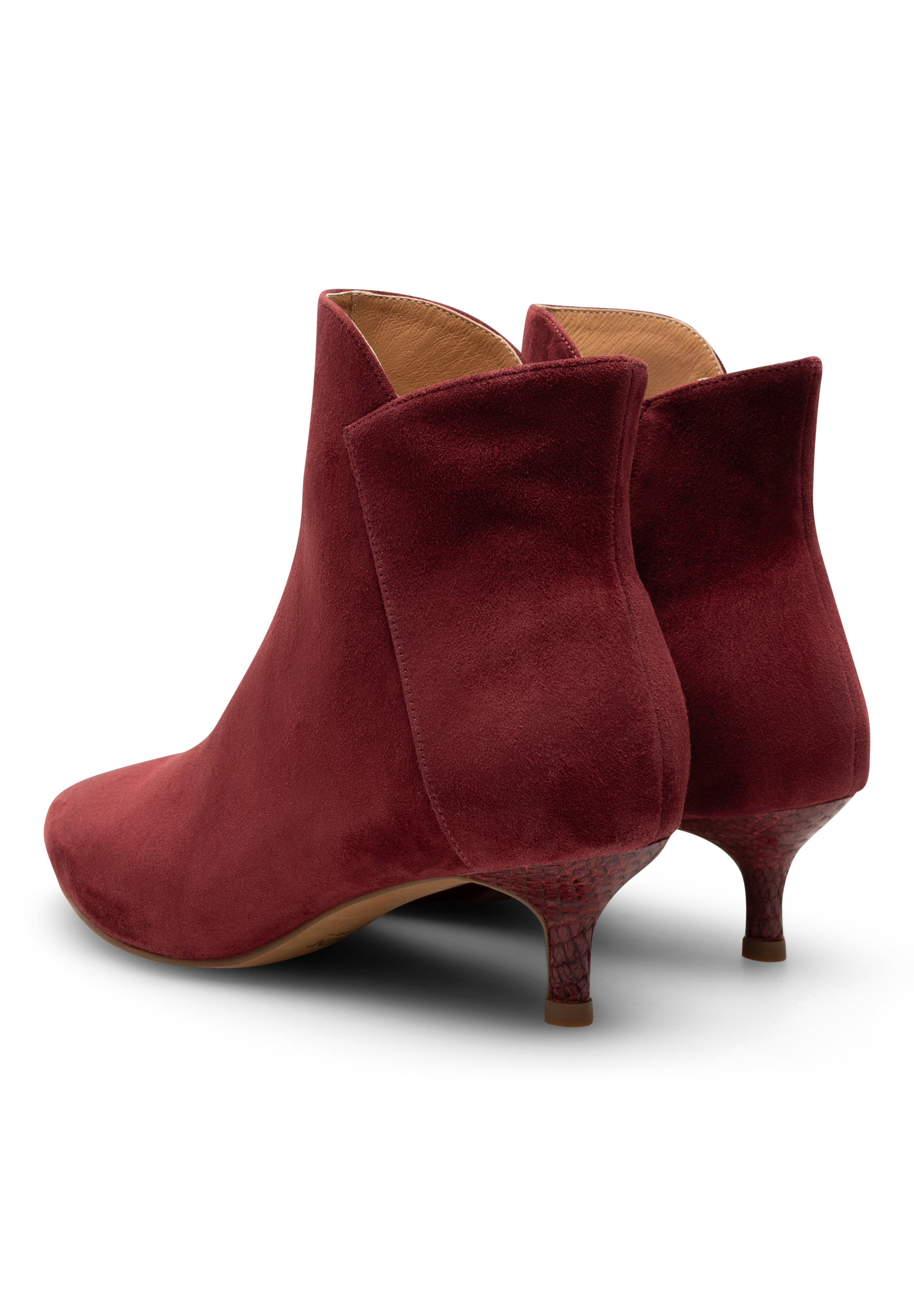 WODEN Saga Zip S Heels 360 Cranberry