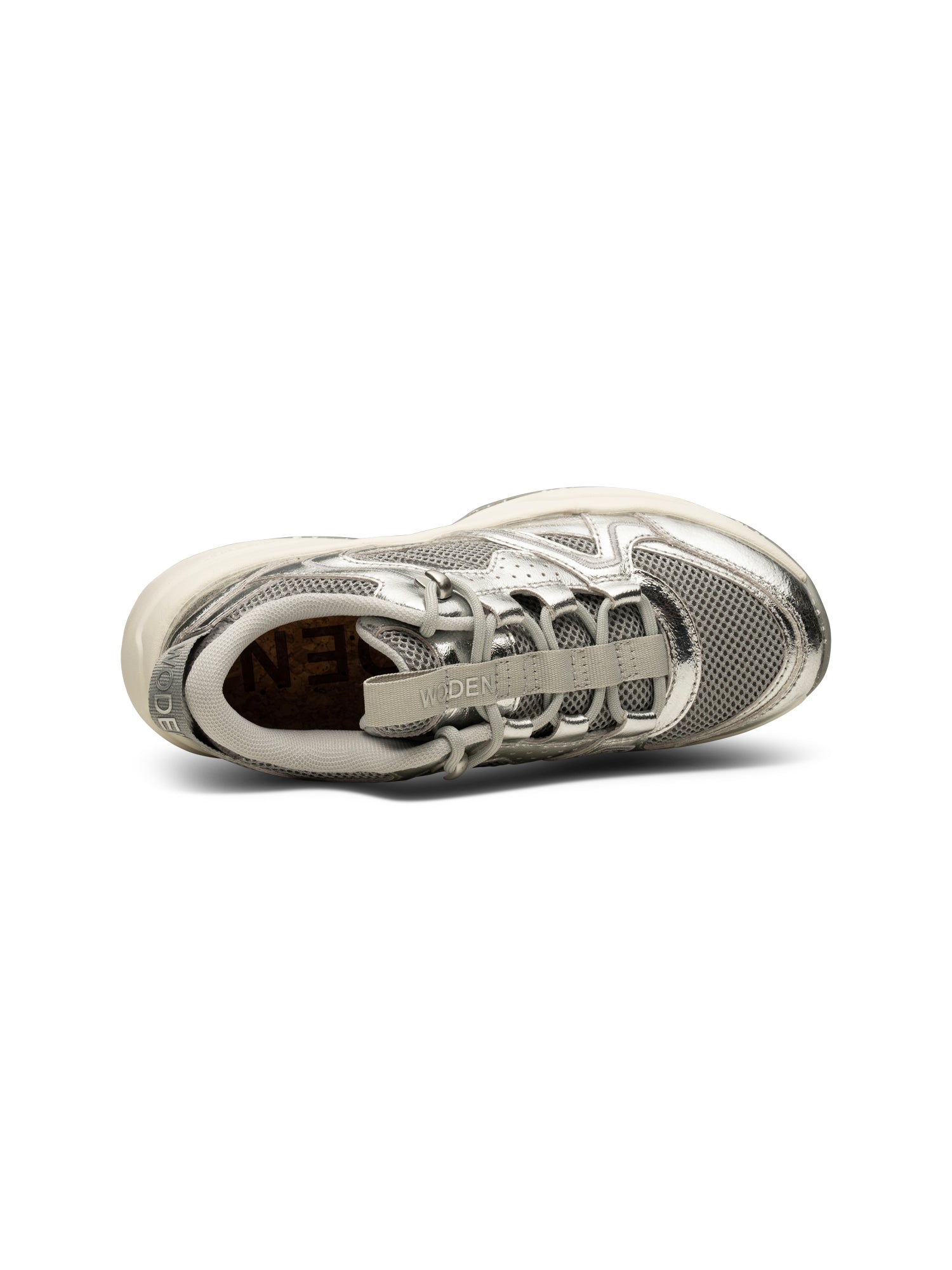 WODEN Sif Metallic Sneakers 040 Autumn Grey