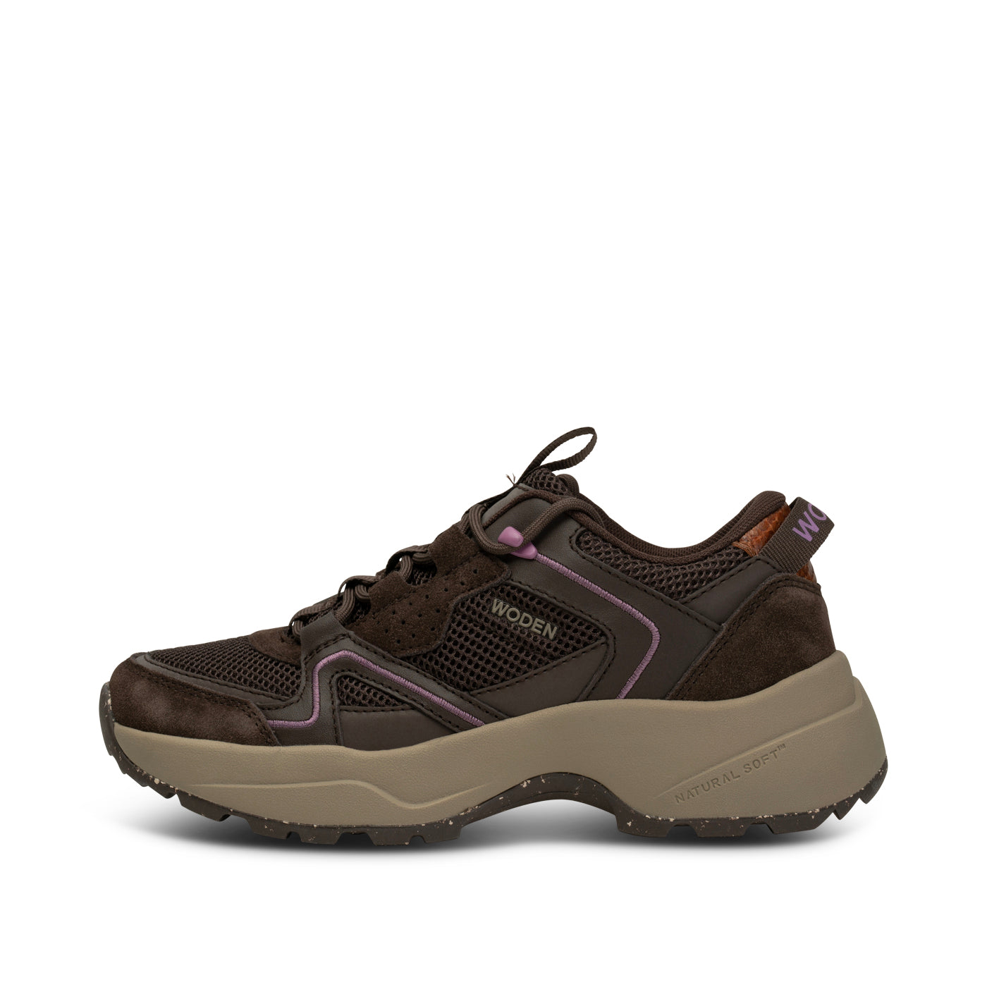 WODEN Sif Reflective Sneakers 063 Chocolate