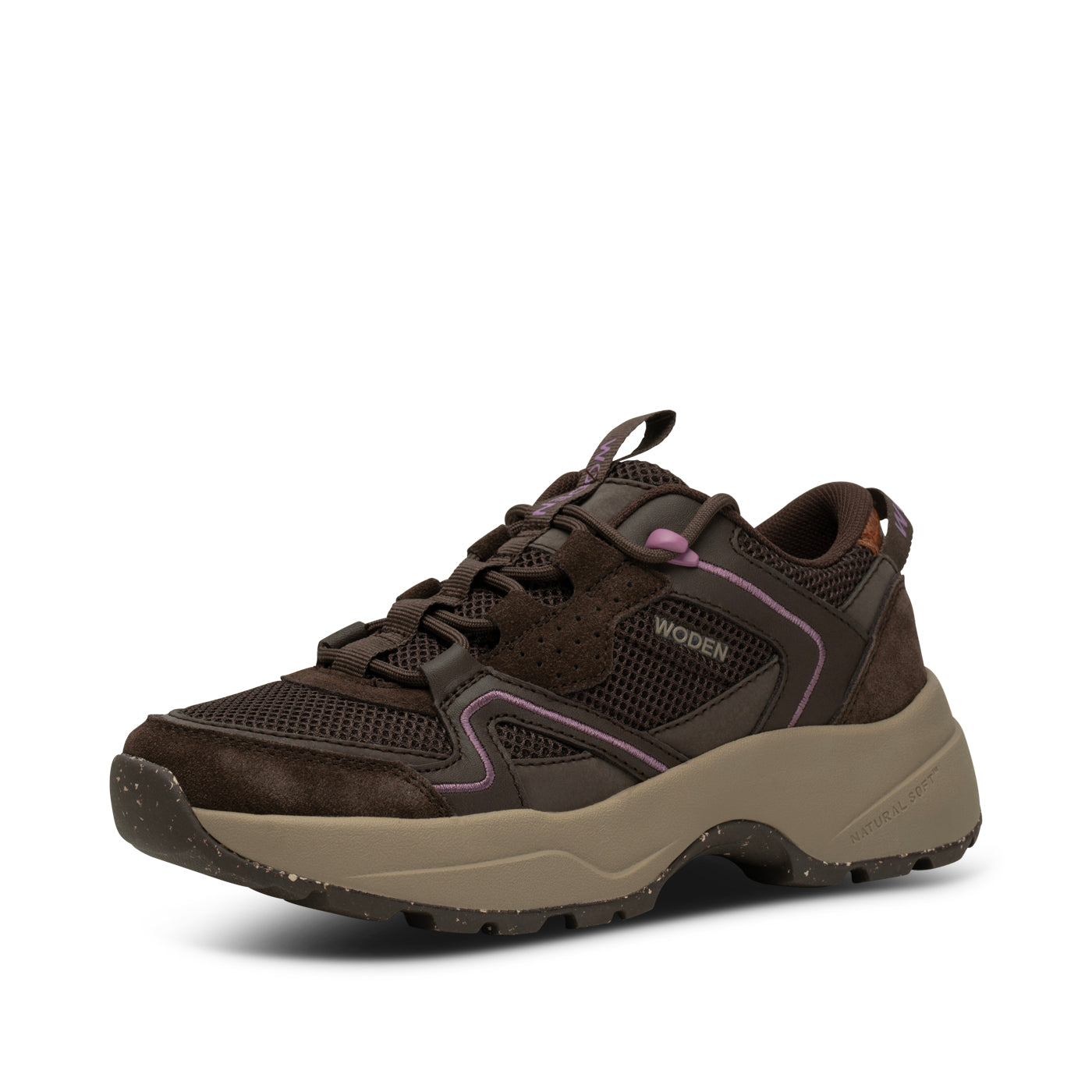 WODEN Sif Reflective Sneakers 063 Chocolate