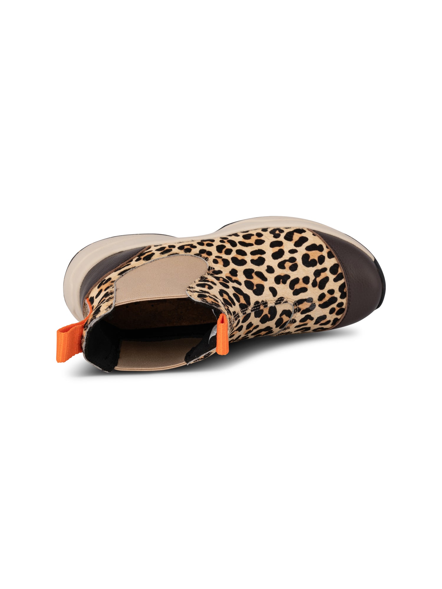 WODEN Silje Cowhair Boots 215 Coffee Cream/Leopard