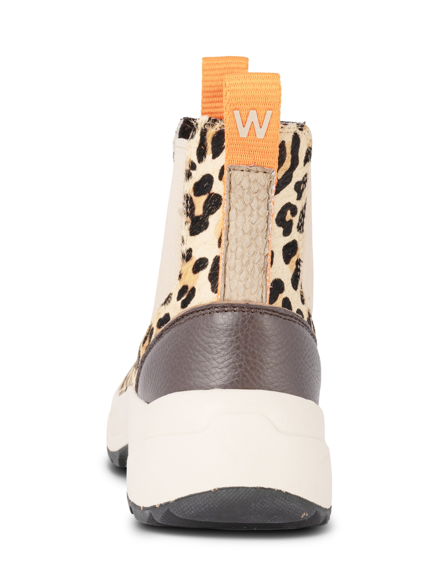 WODEN Silje Cowhair Boots 215 Coffee Cream/Leopard