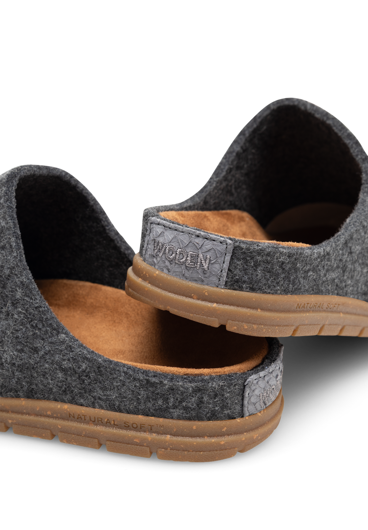 WODEN Silvi Felt Clogs 051 Dark Grey