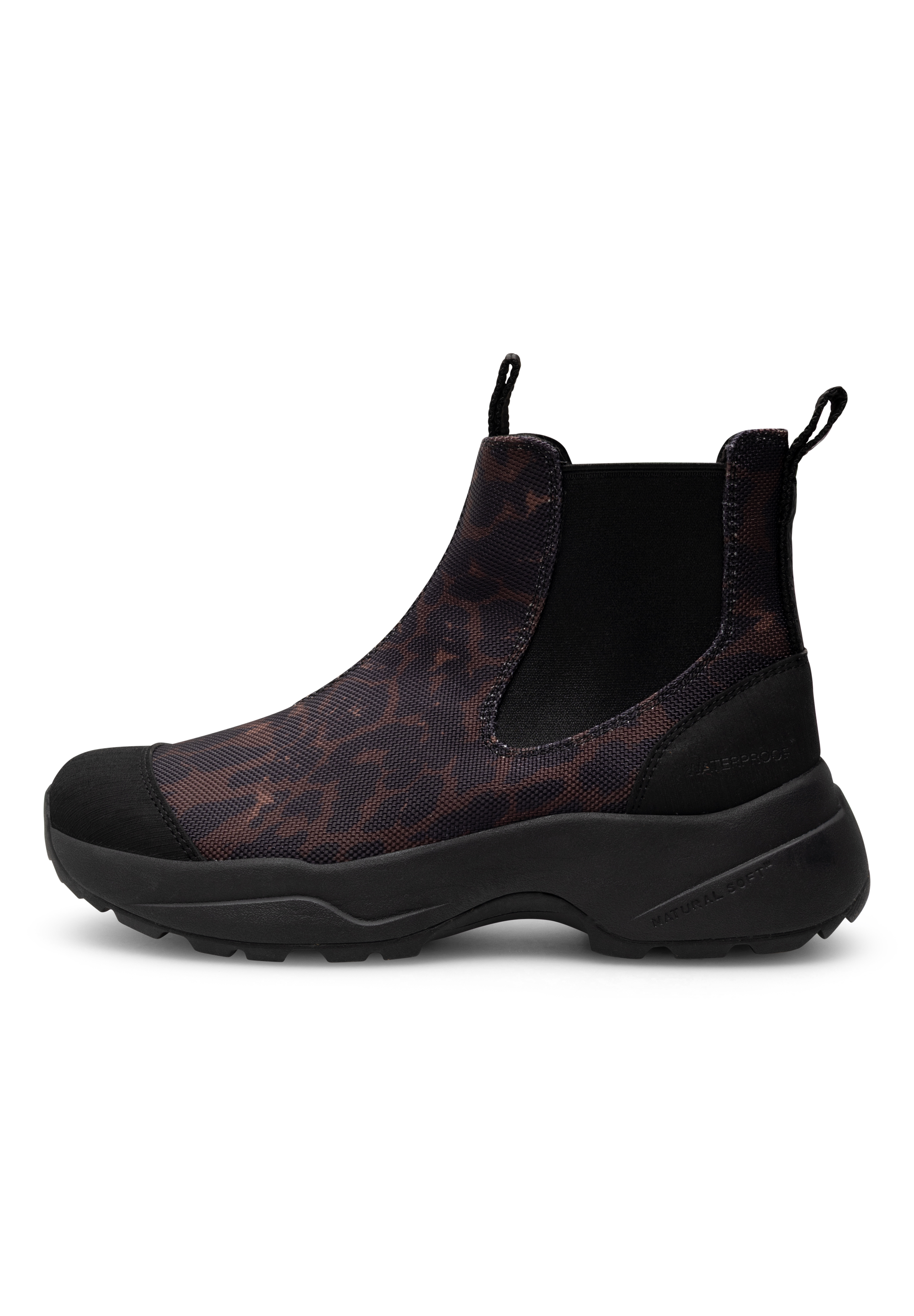 WODEN Siri Leo Waterproof Rubber Boots 546 Dark Leopard