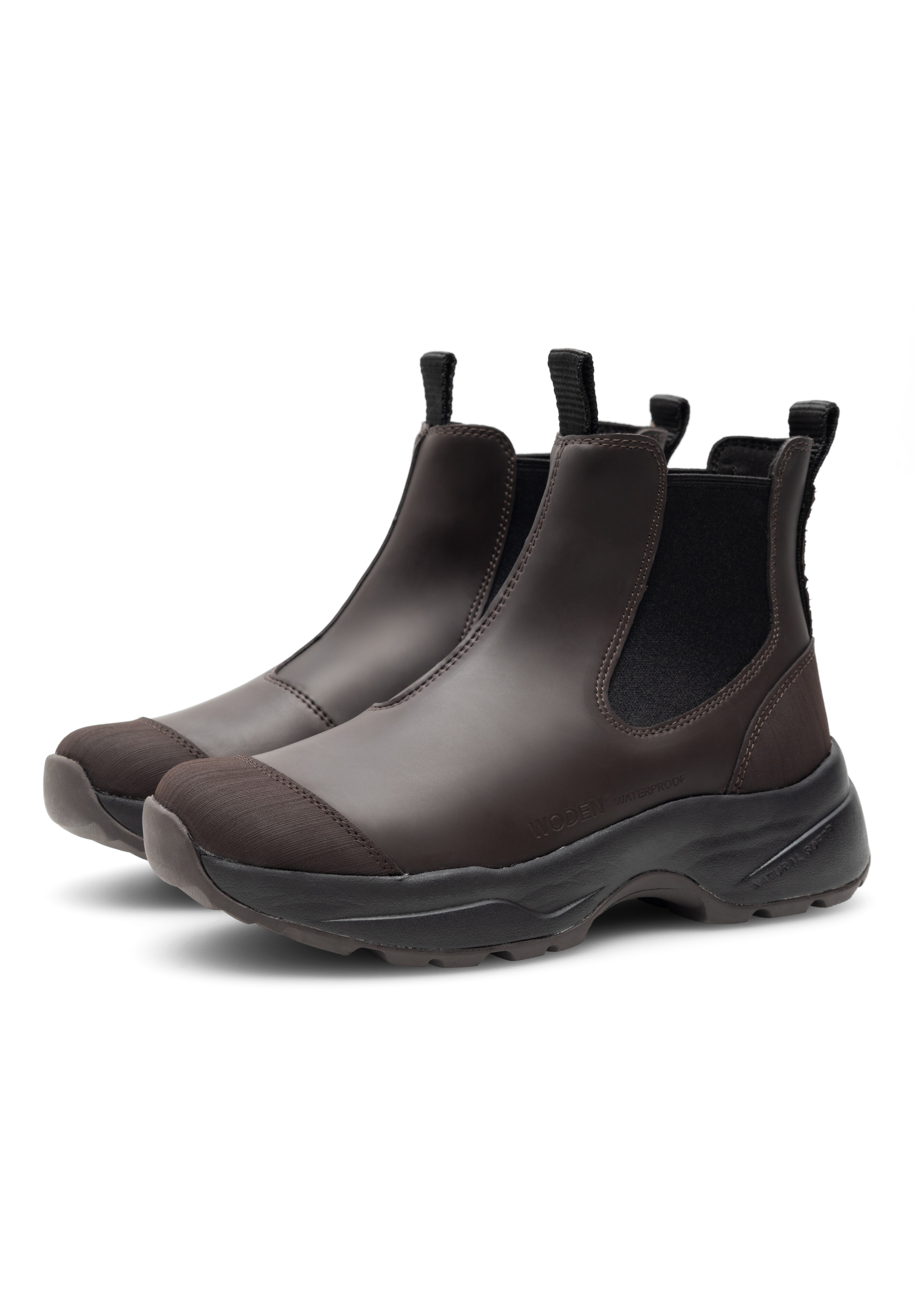 WODEN Siri Waterproof Rubber Boots 063 Chocolate
