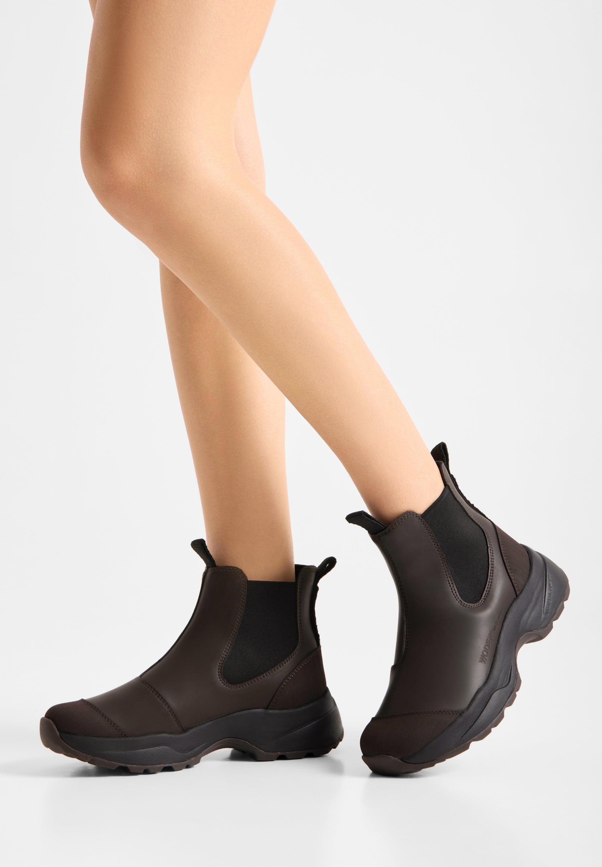 WODEN Siri Waterproof Rubber Boots 063 Chocolate