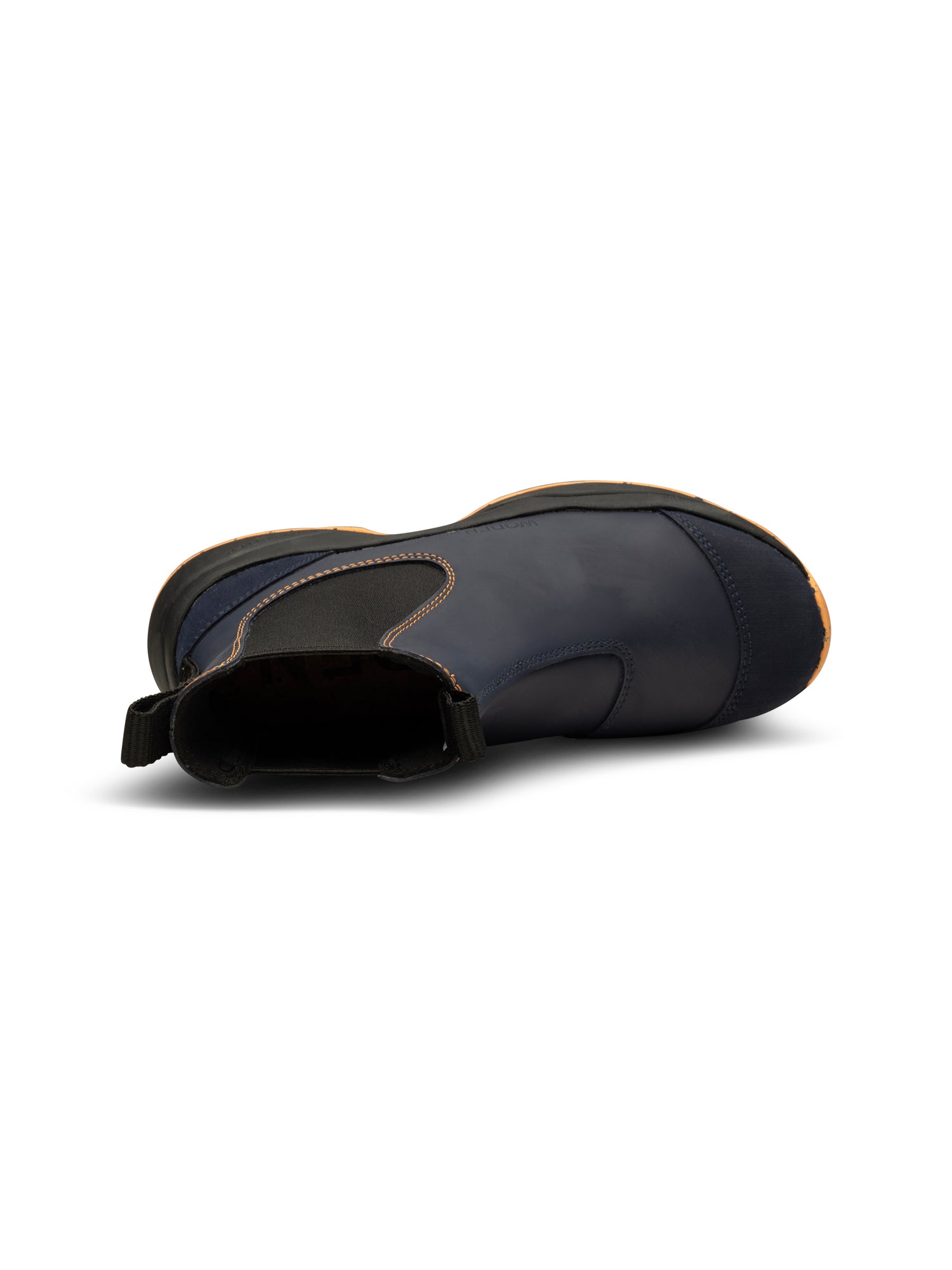WODEN Siri Waterproof Rubber Boots 1002 Dark Navy/Papaya