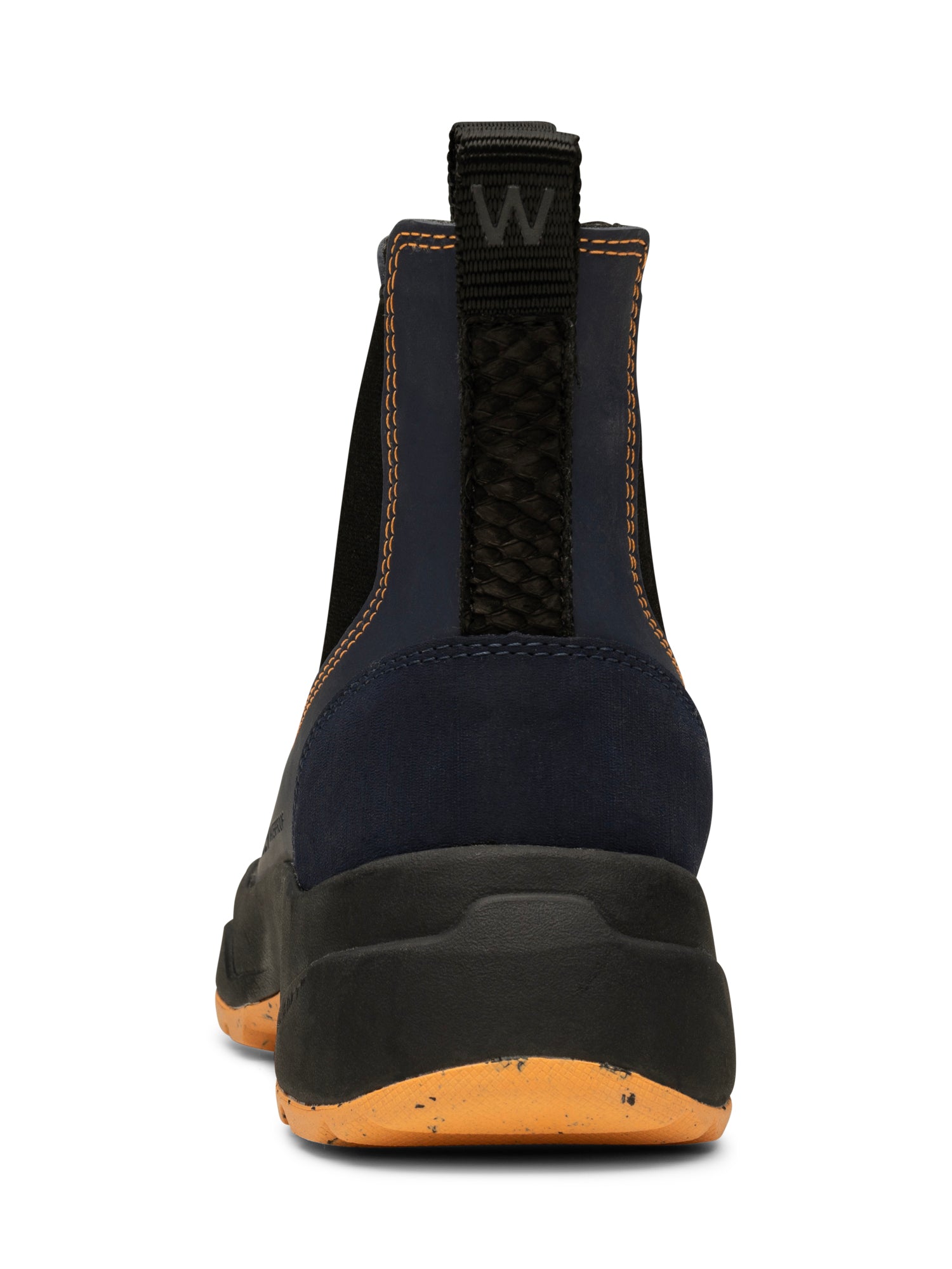 WODEN Siri Waterproof Rubber Boots 1002 Dark Navy/Papaya