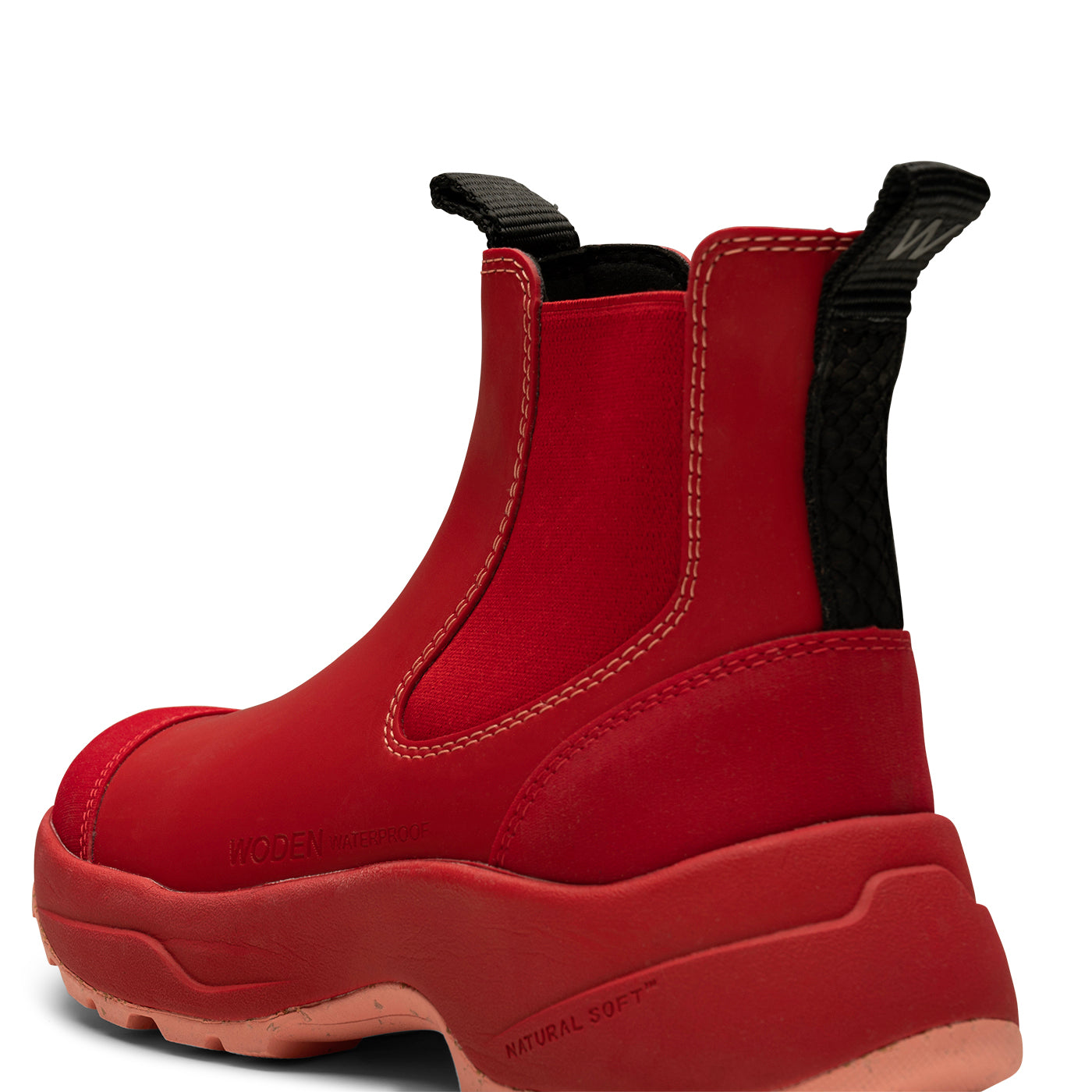 WODEN Siri Waterproof Rubber Boots 123 Fire Red