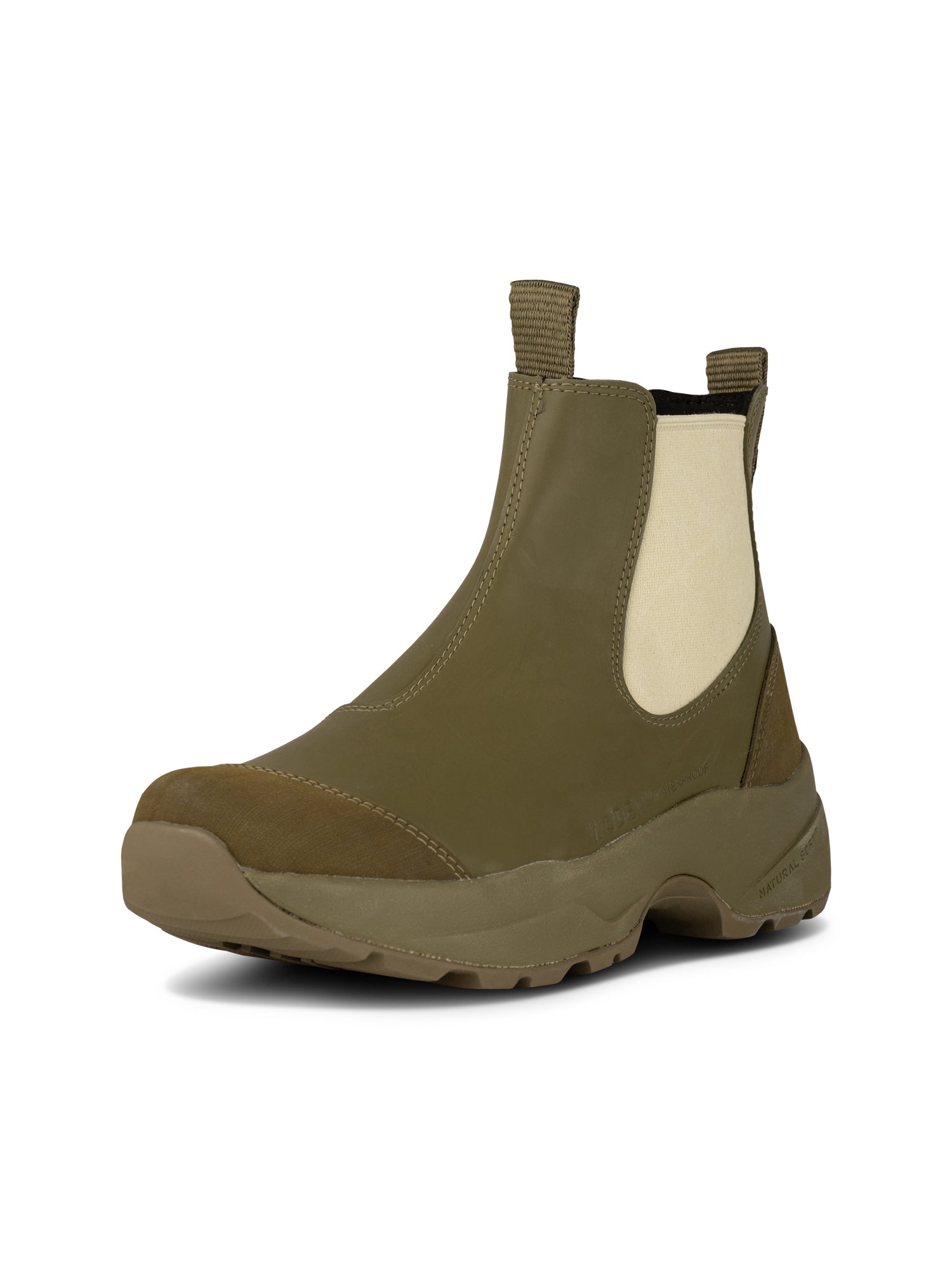 WODEN Siri Waterproof Rubber Boots 202 Dark Olive/Alfalfa