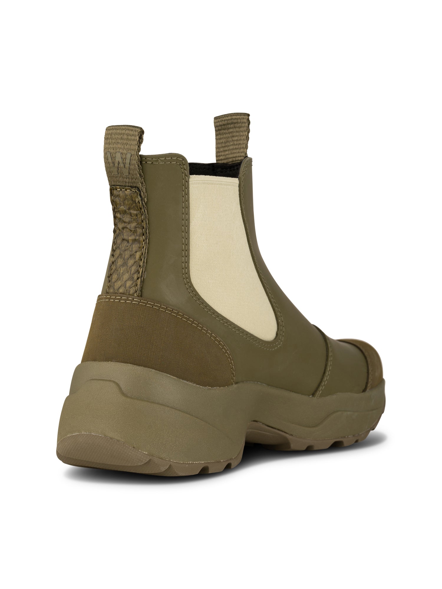 WODEN Siri Waterproof Rubber Boots 202 Dark Olive/Alfalfa