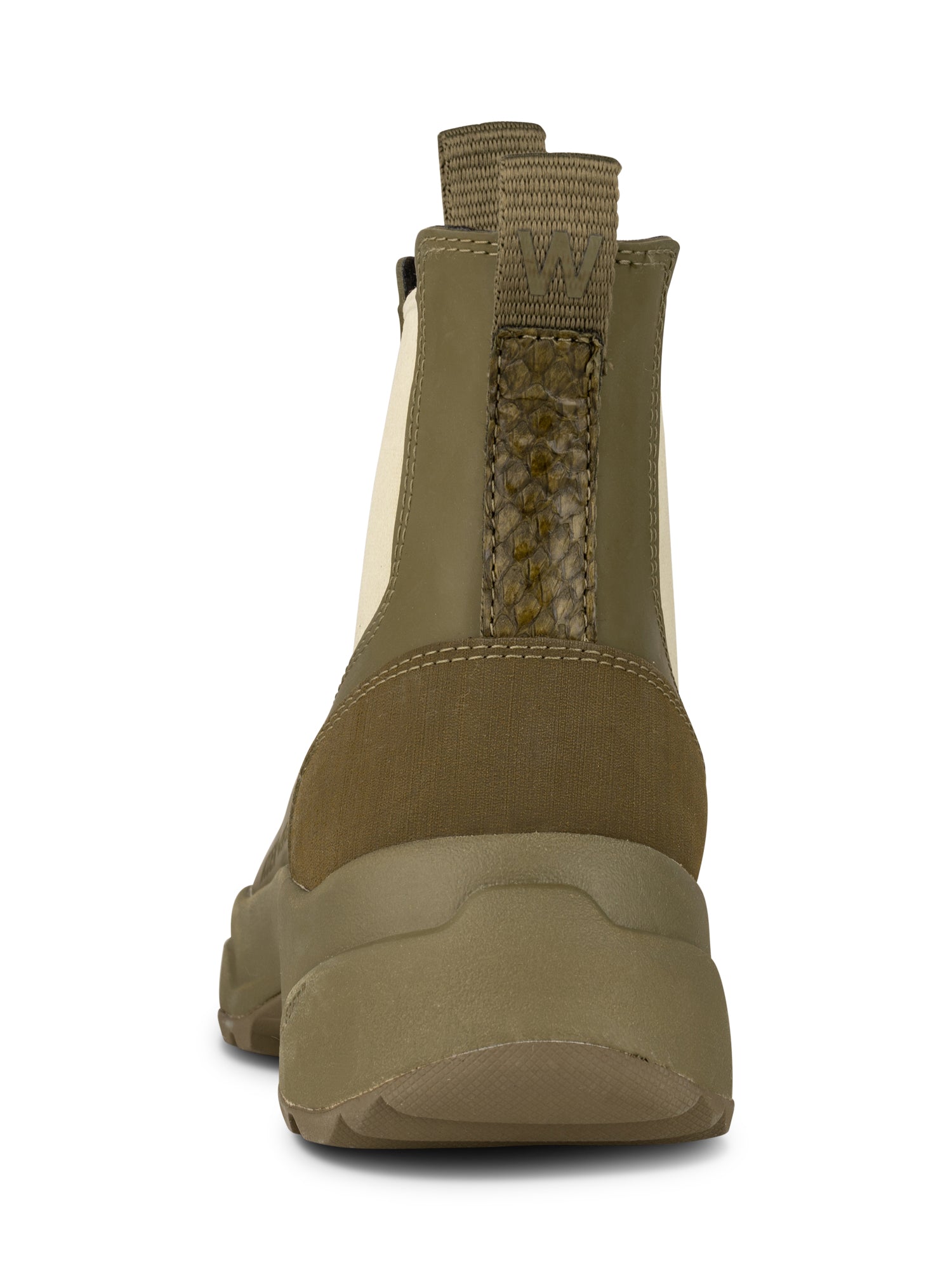 WODEN Siri Waterproof Rubber Boots 202 Dark Olive/Alfalfa