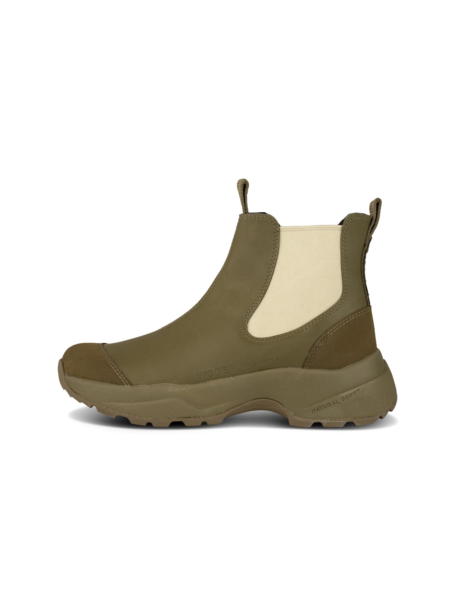 WODEN Siri Waterproof Rubber Boots 202 Dark Olive/Alfalfa