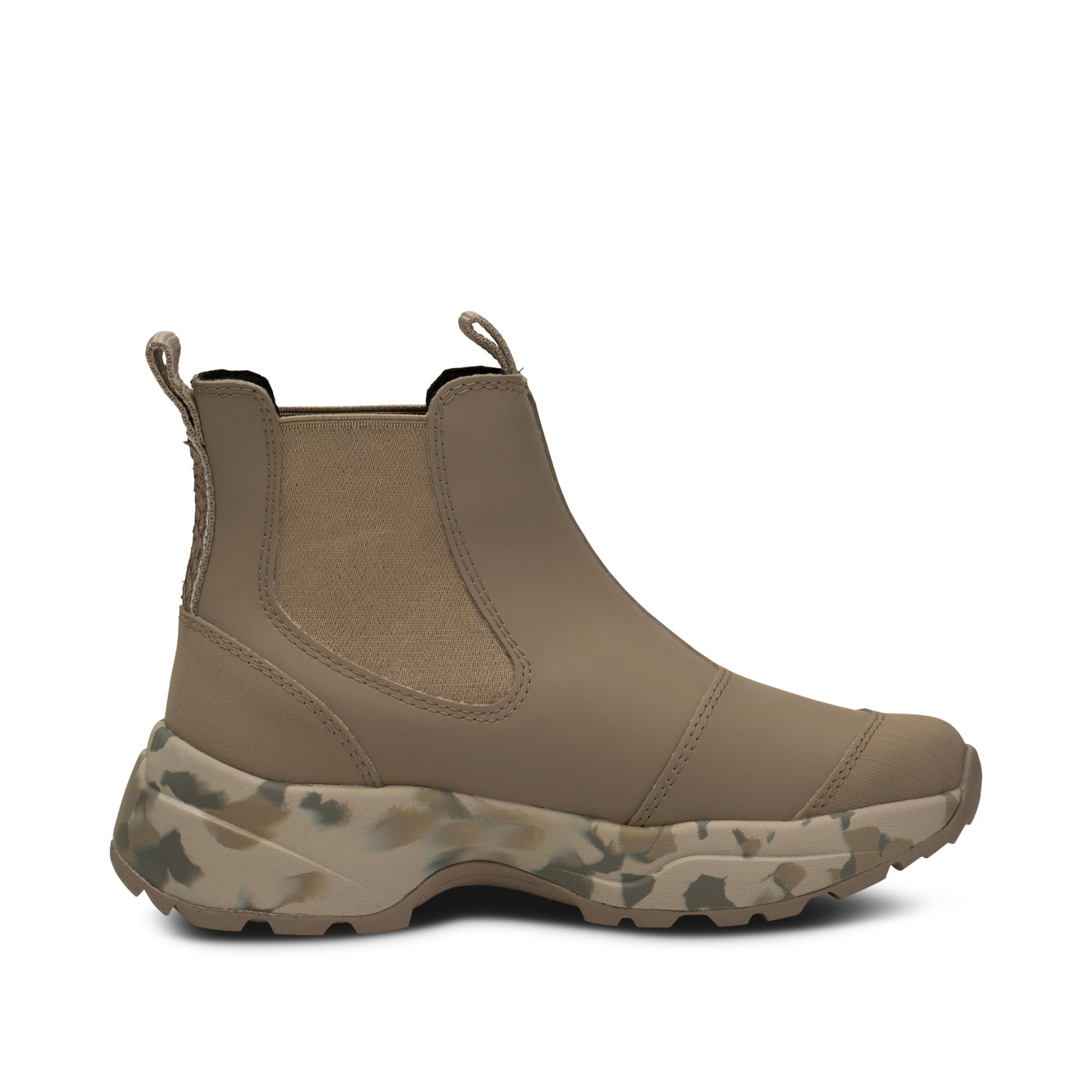 WODEN Siri Waterproof Rubber Boots 957 Silver Mink/Camouflage