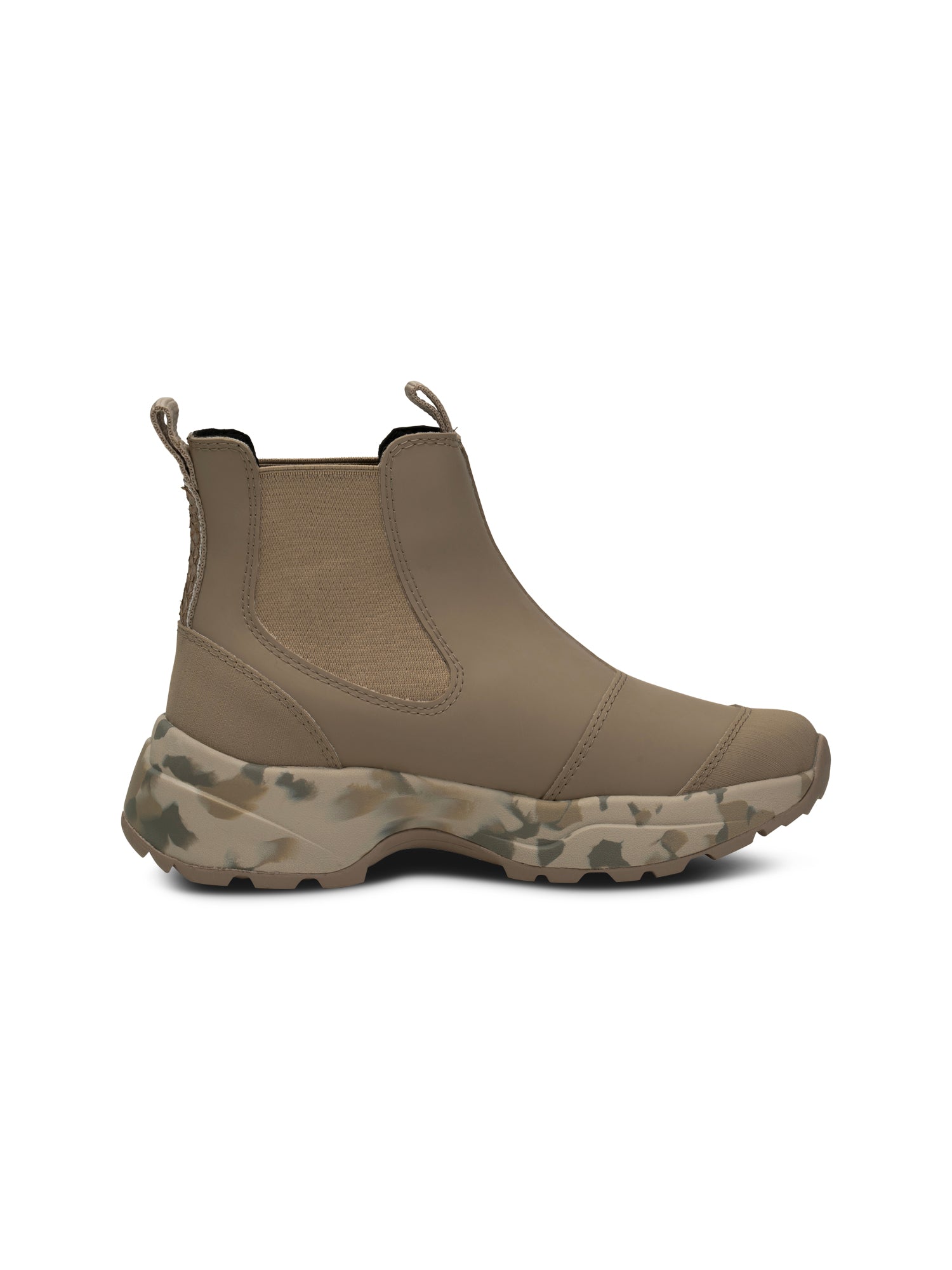 WODEN Siri Waterproof Rubber Boots 957 Silver Mink/Camouflage