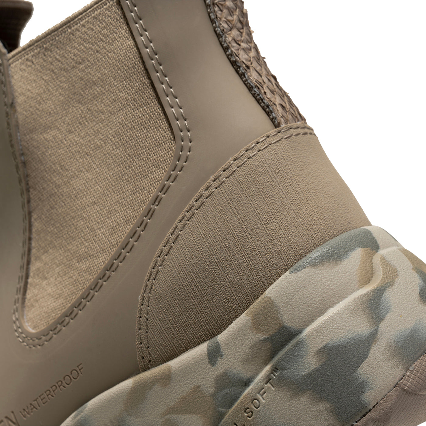 WODEN Siri Waterproof Rubber Boots 957 Silver Mink/Camouflage