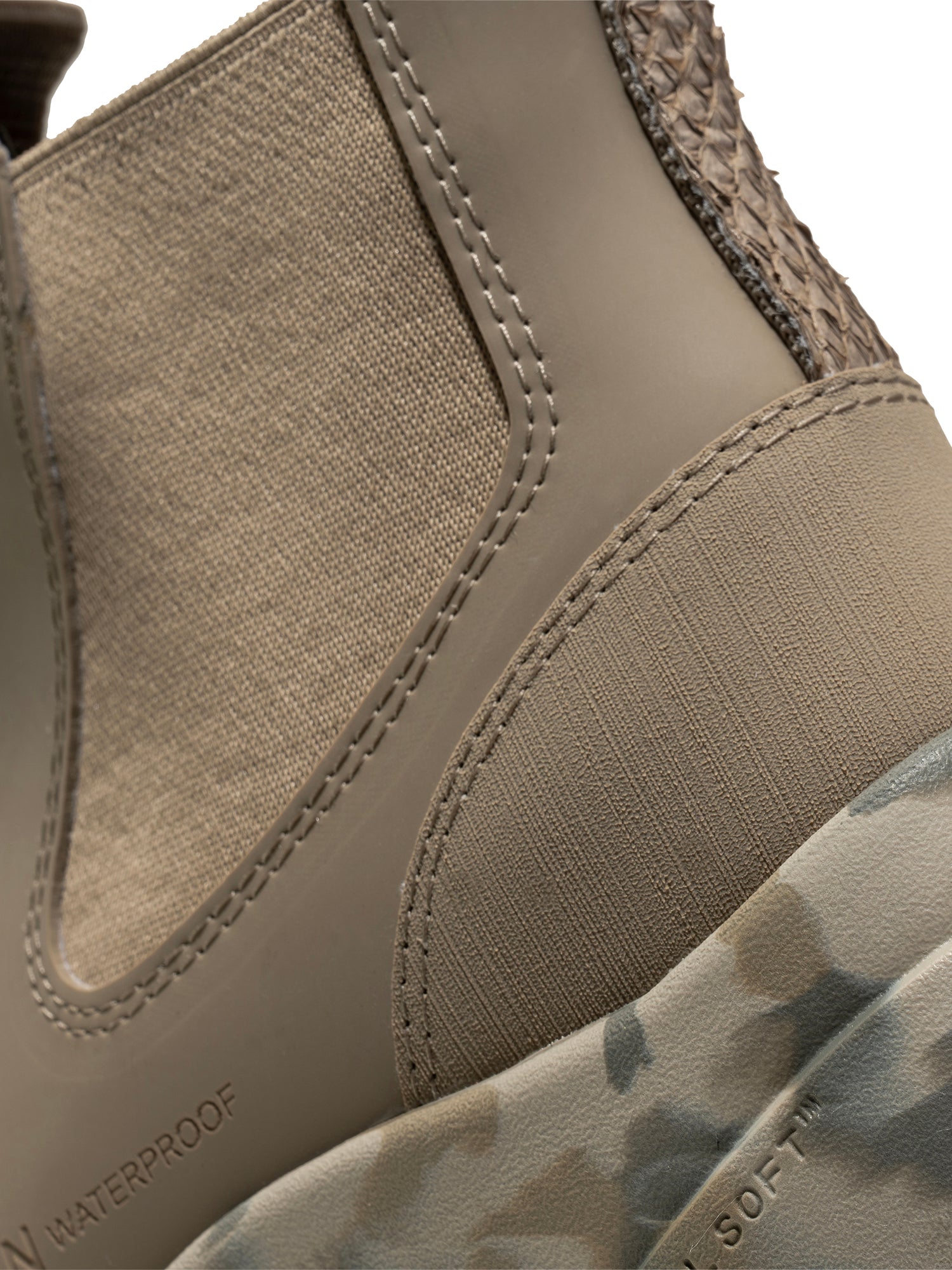 WODEN Siri Waterproof Rubber Boots 957 Silver Mink/Camouflage